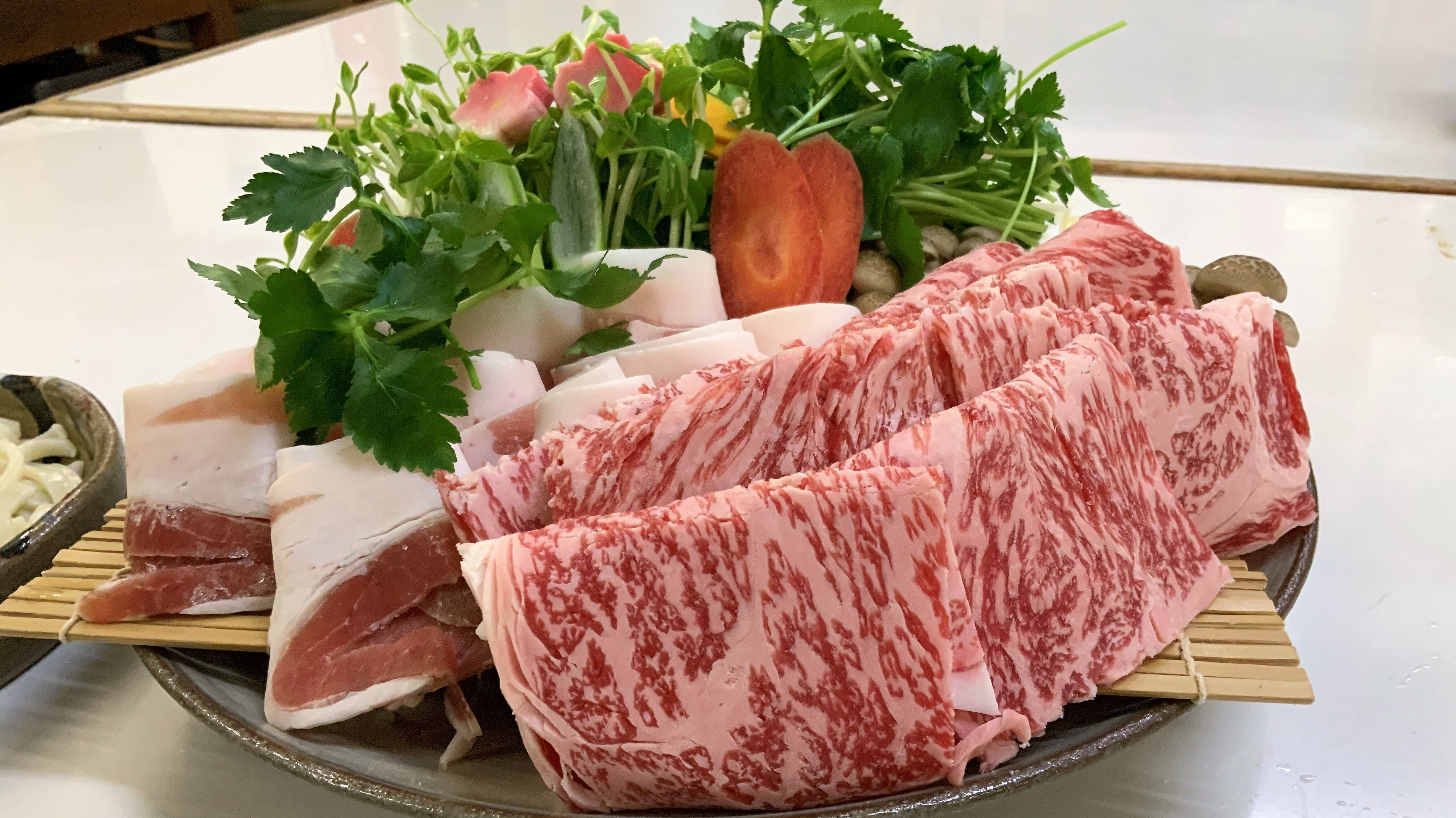 晚餐：鹿兒島縣黑毛和牛/牛腰肉涮鍋