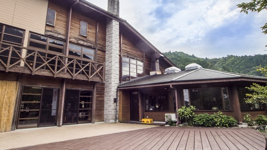 *Main building: Wooden deck