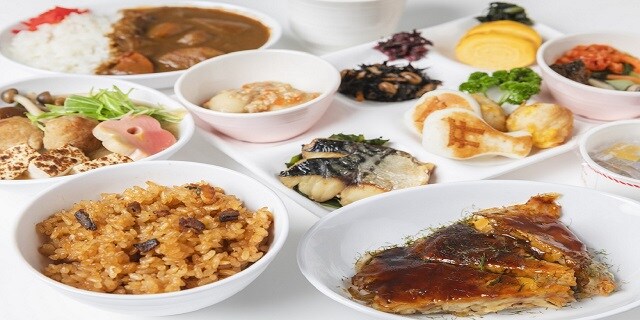 Breakfast serving example (Japanese)