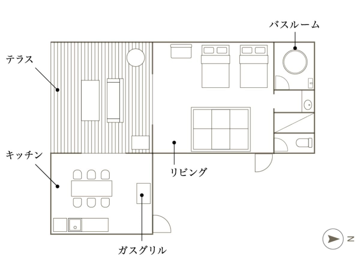 Denah Lantai Suite Villa/Sauna Suite Villa