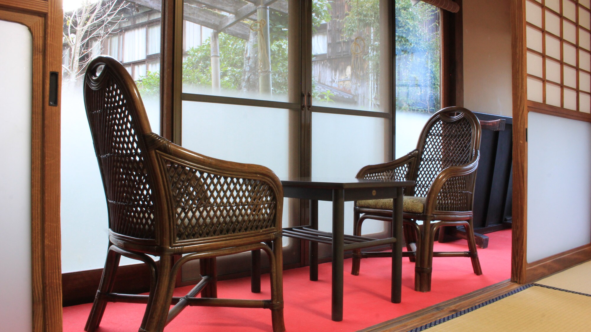 *Example of a guest room/wide veranda overlooking the courtyard
