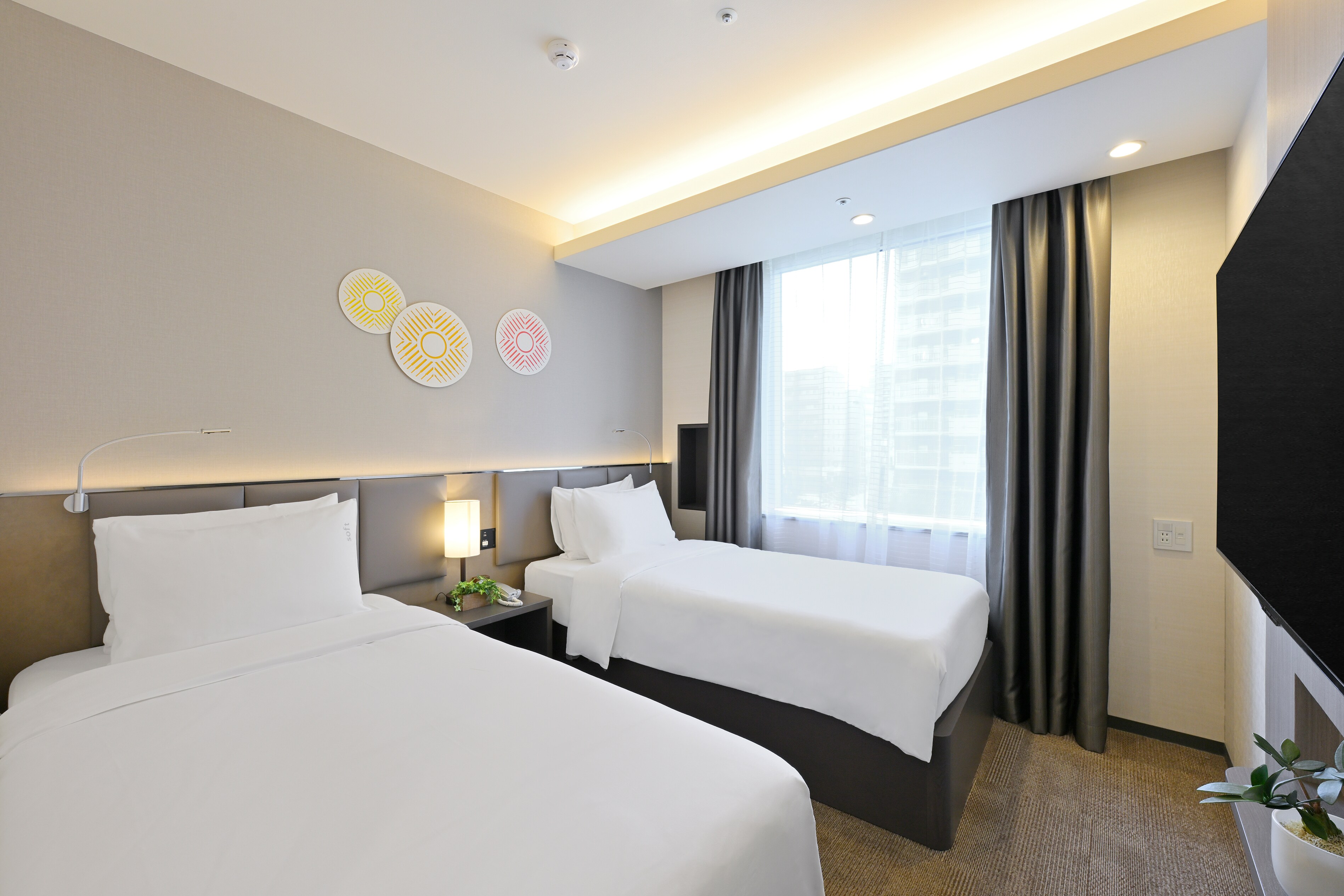 18㎡ Standard Twin Room A simple and functional standard room for 1 to 2 people.