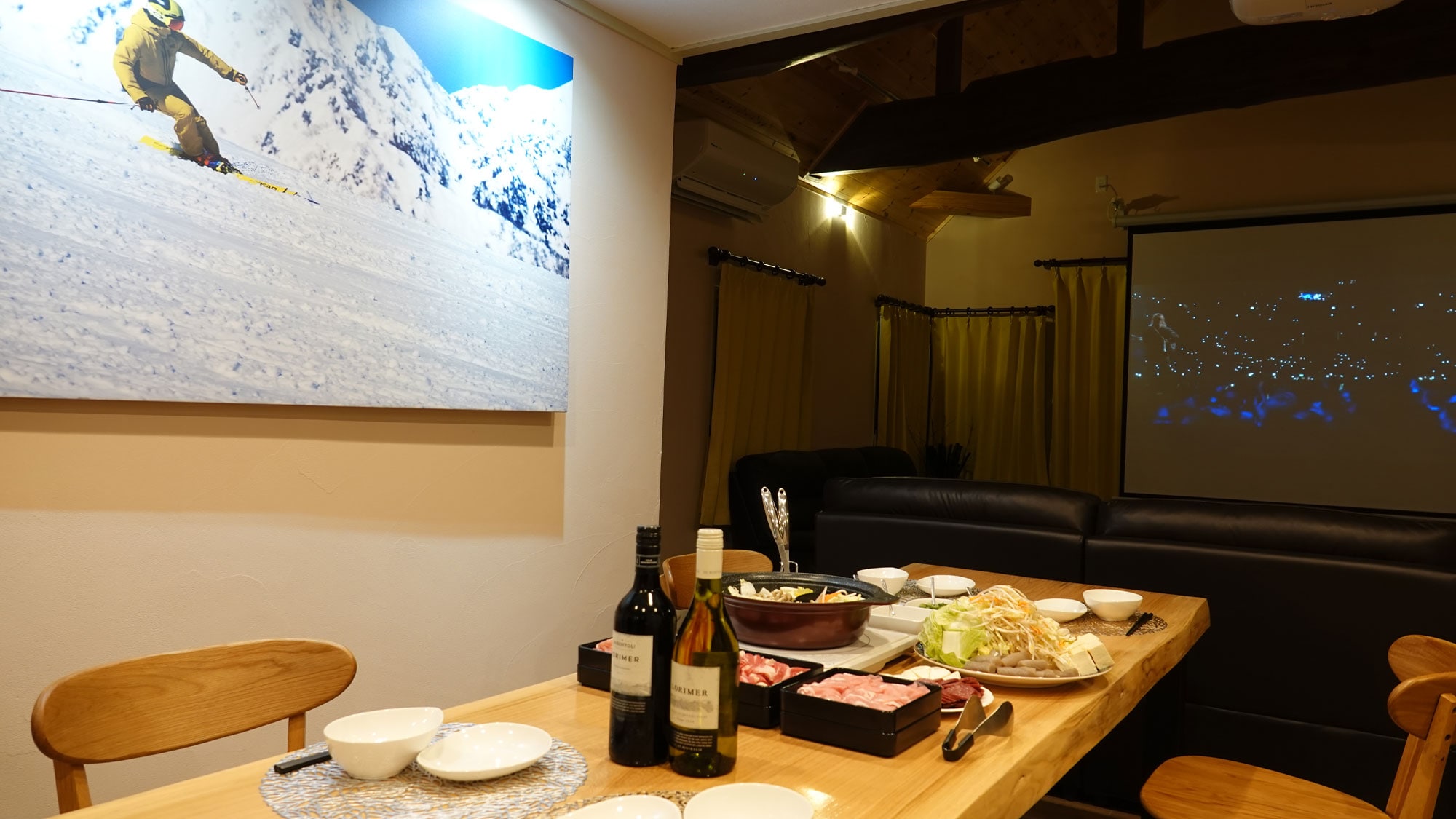 [Meteor Garden VILLA] A luxurious space like a private movie theater sitting on a reclining seat