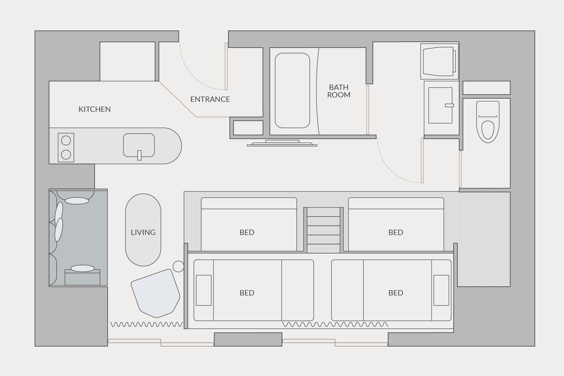 Deluxe Bank BBW Floor plan image