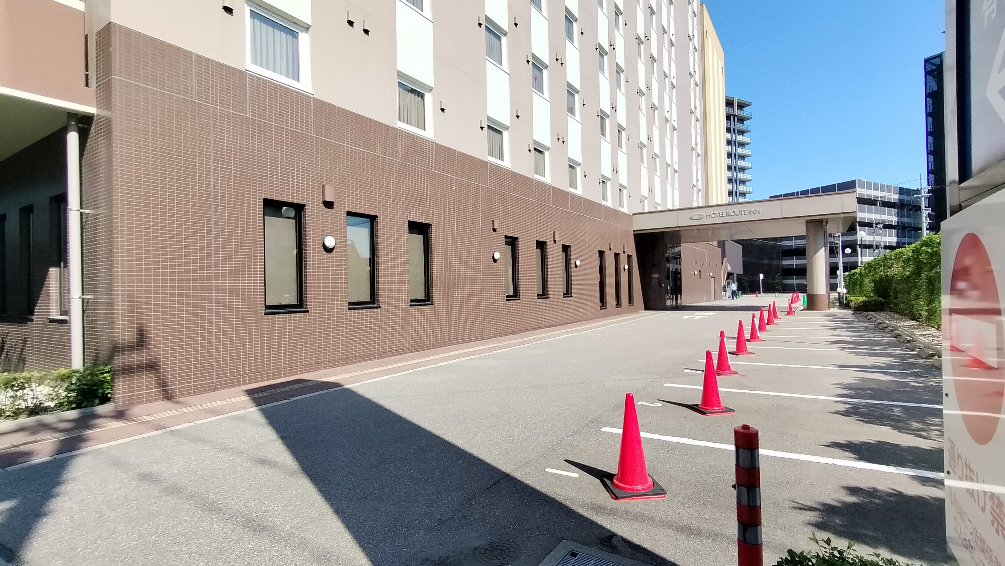 Flat parking lot