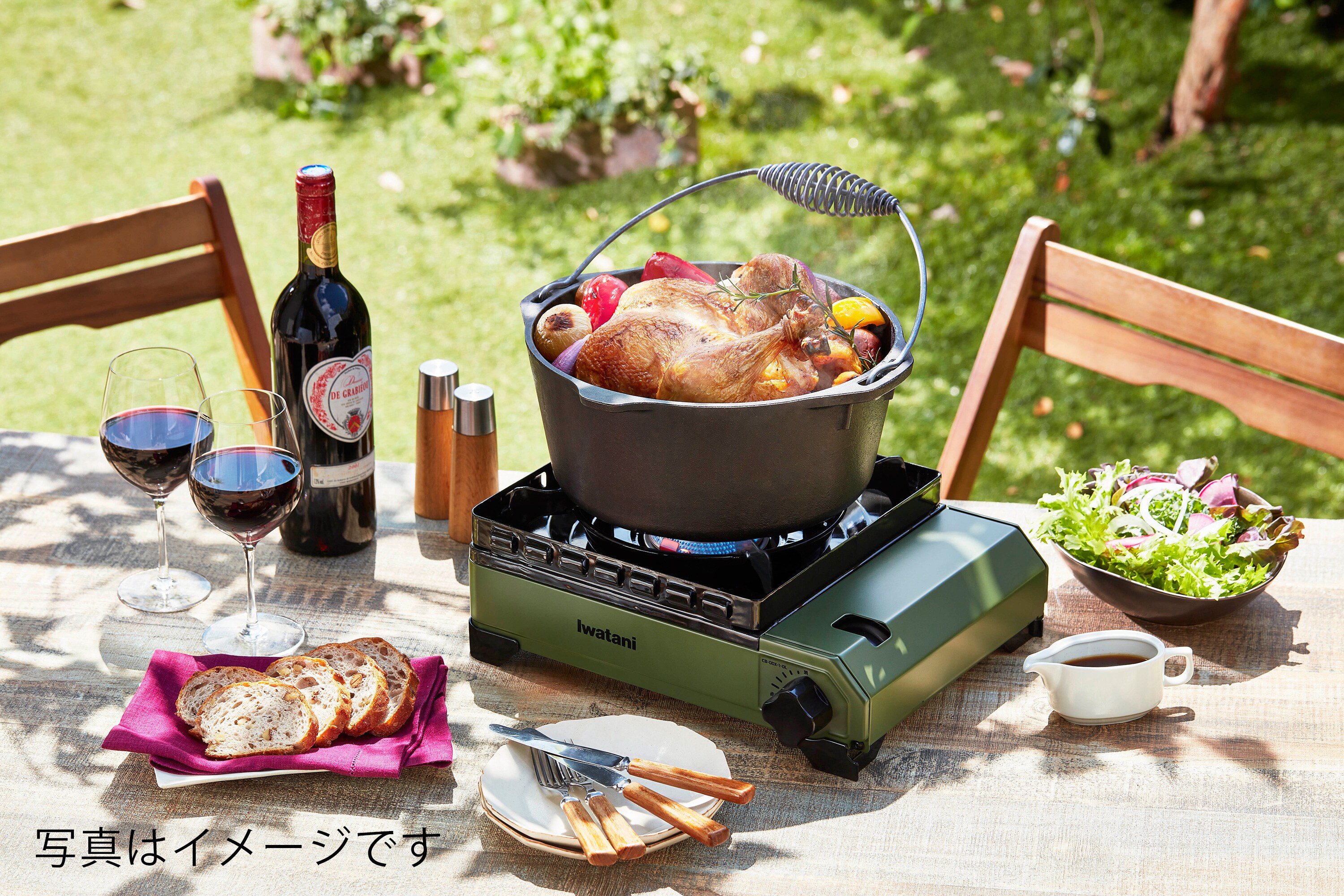 BBQ gas stove (meal example 3)