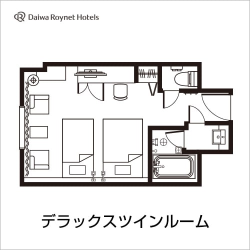 Deluxe Twin Room_Floor Plan