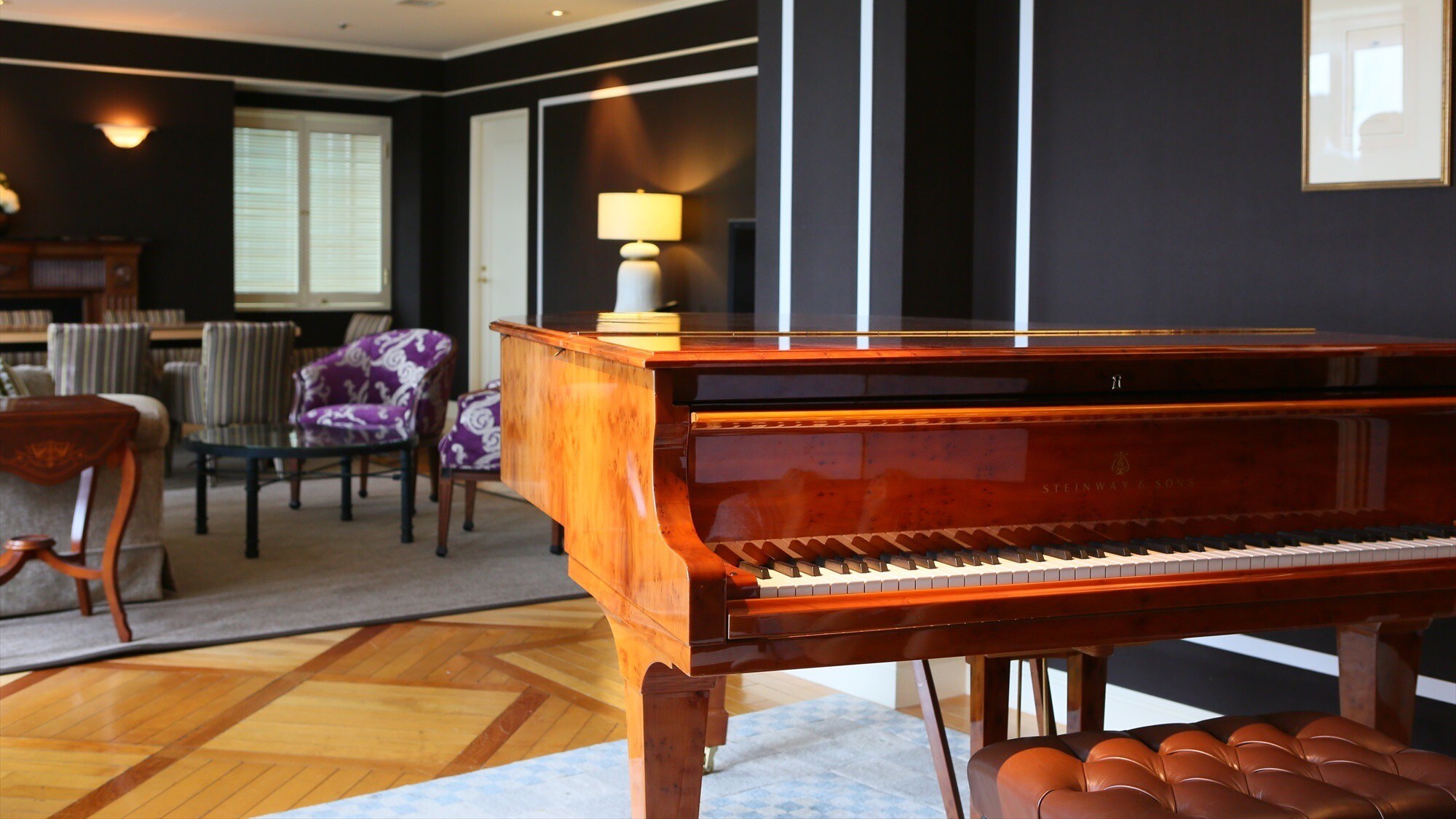 ◆Royal Suite｜A premium room with a Steinway & Sons grand piano.