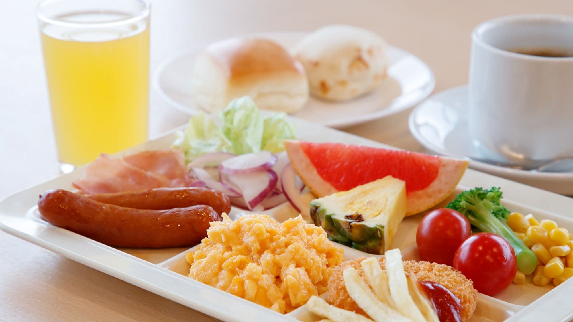 [Example of breakfast buffet]