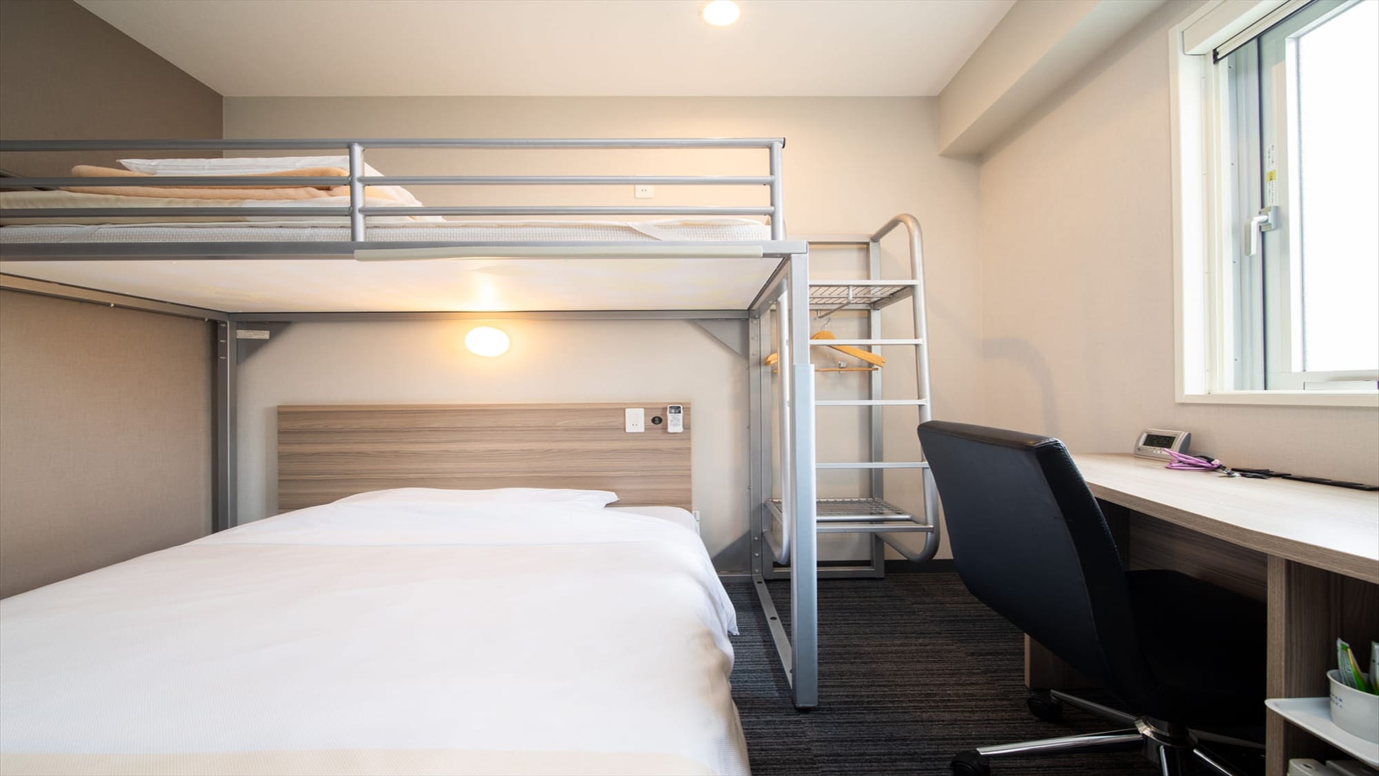 Create great memories with bunk beds, a rarity in hotels