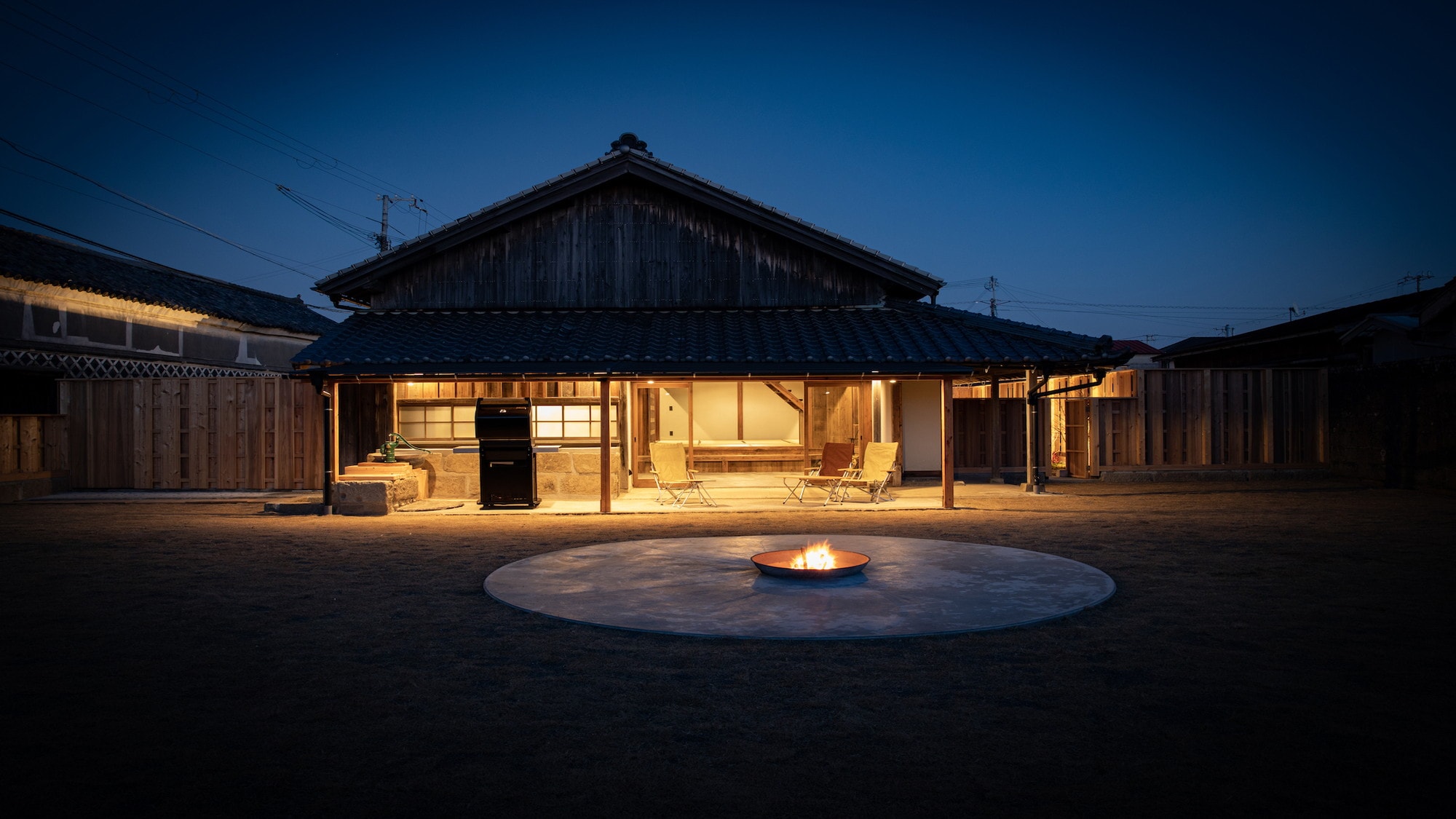 Yagen 501 | You can enjoy a bonfire at night.