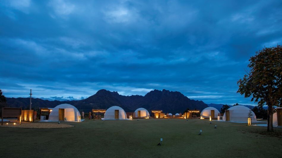 Glamping night view