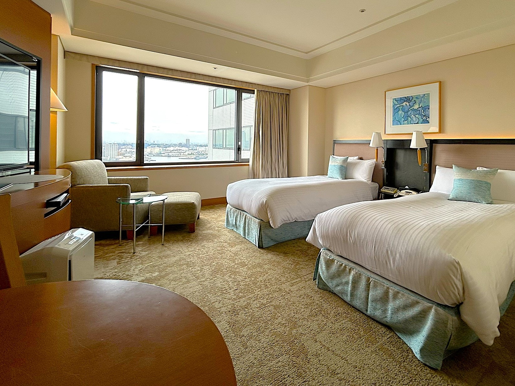 橫濱樓層雙床城市景觀