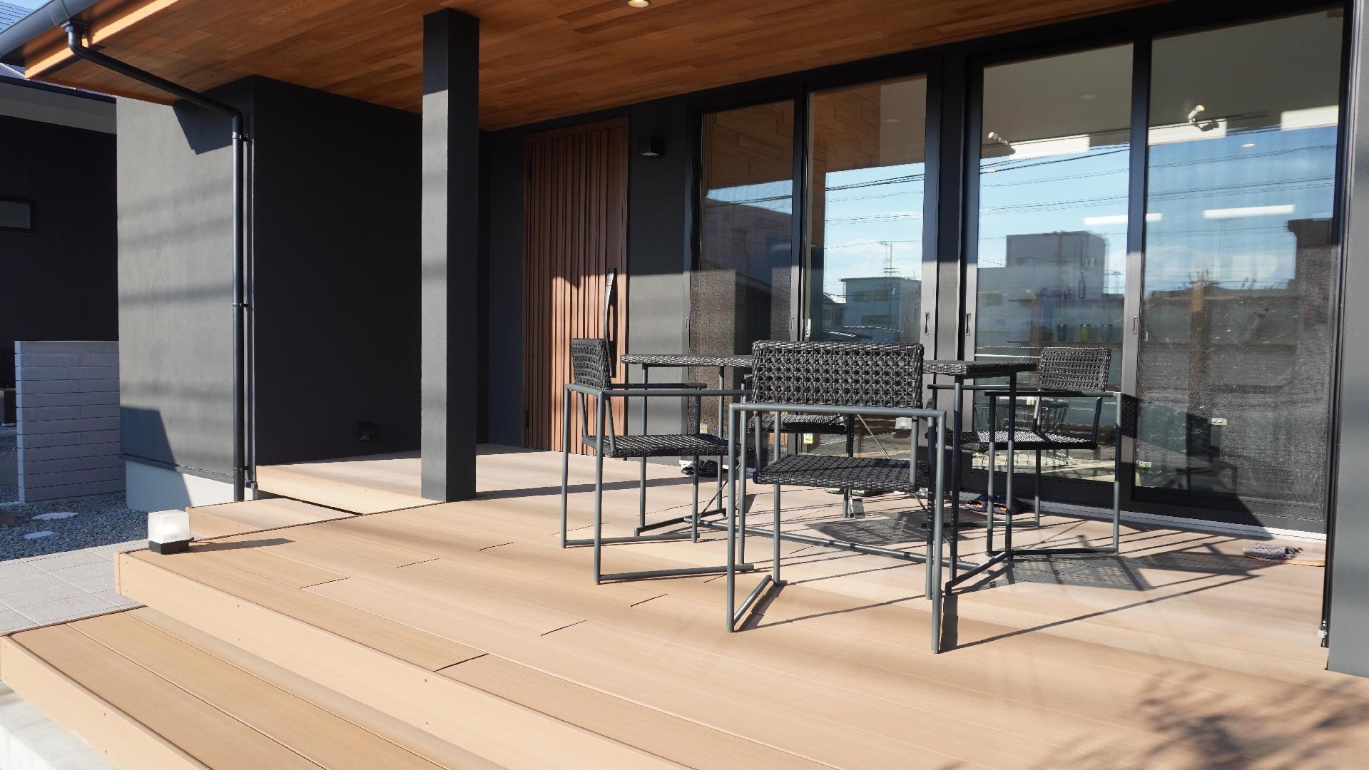 Wooden deck