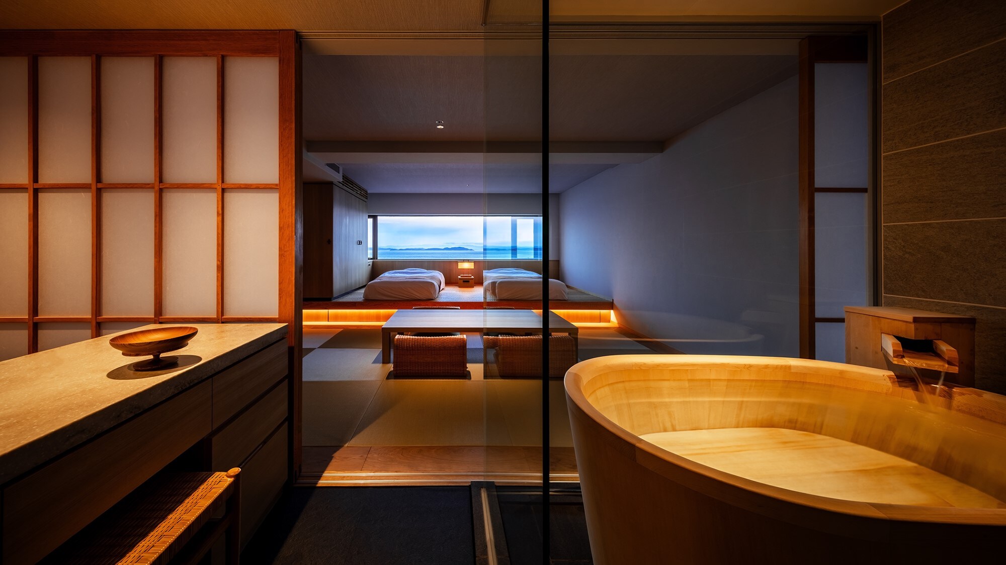 ~Sound of waves~Guest room with indoor hot spring bath