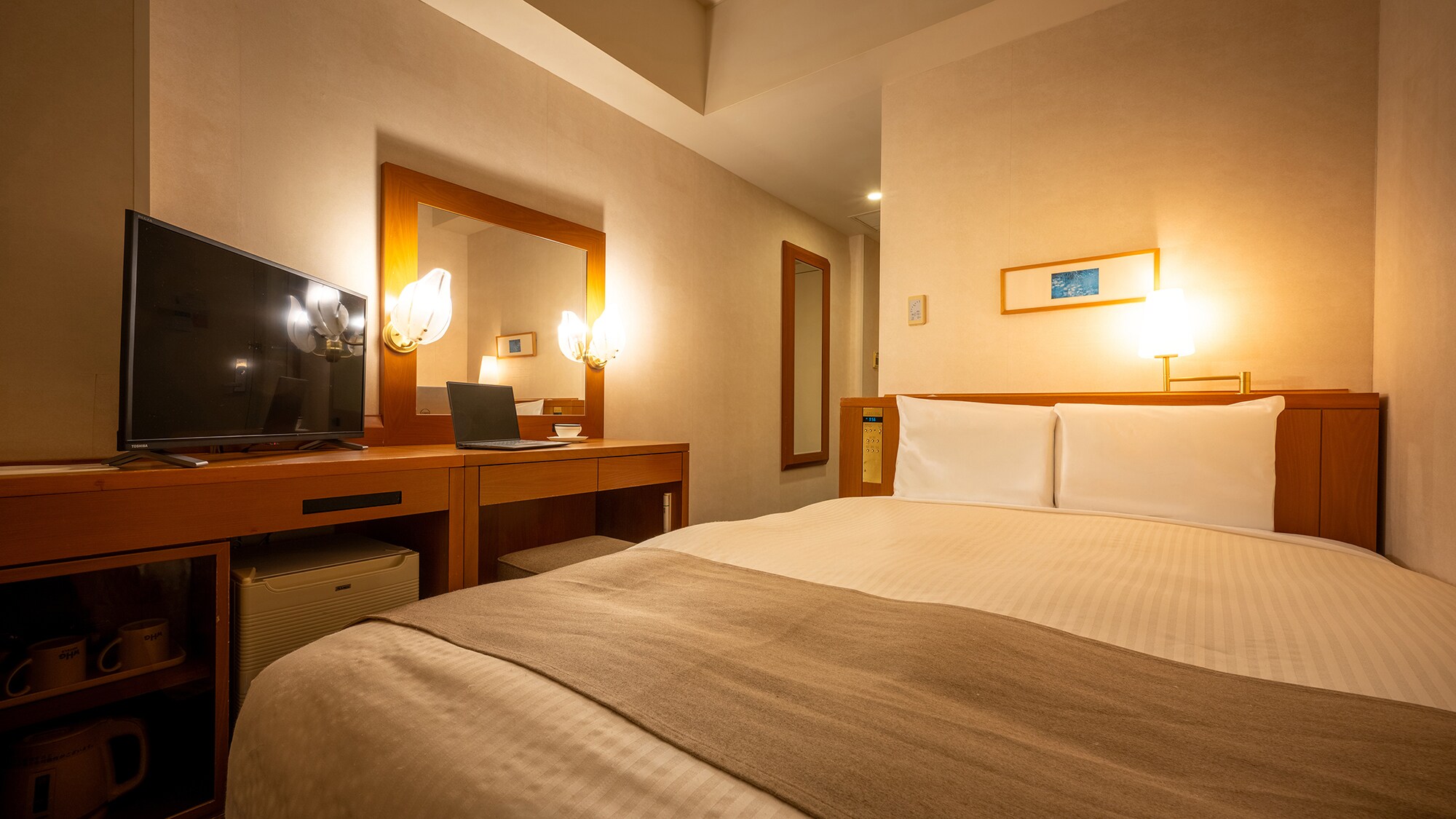 [Standard: Semi-double] A slightly wider bed for a more comfortable rest.
