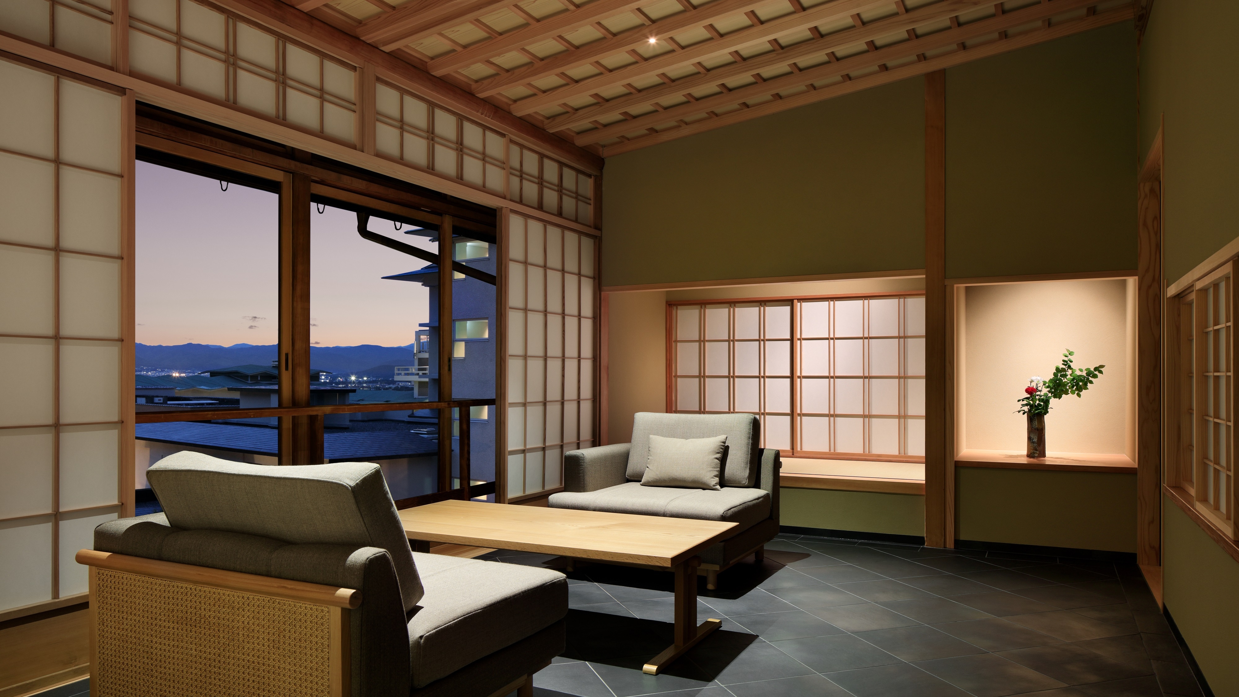 Sukiya style annex "Kasuien" 2 single beds 63-68 square meters