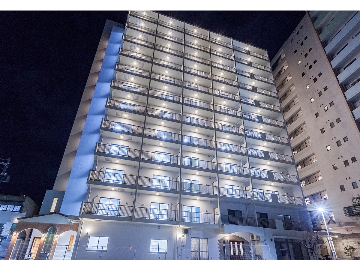 Kariyushi Condominium Resort Naha Ryujin Hotel Ukishima Exterior (night view)