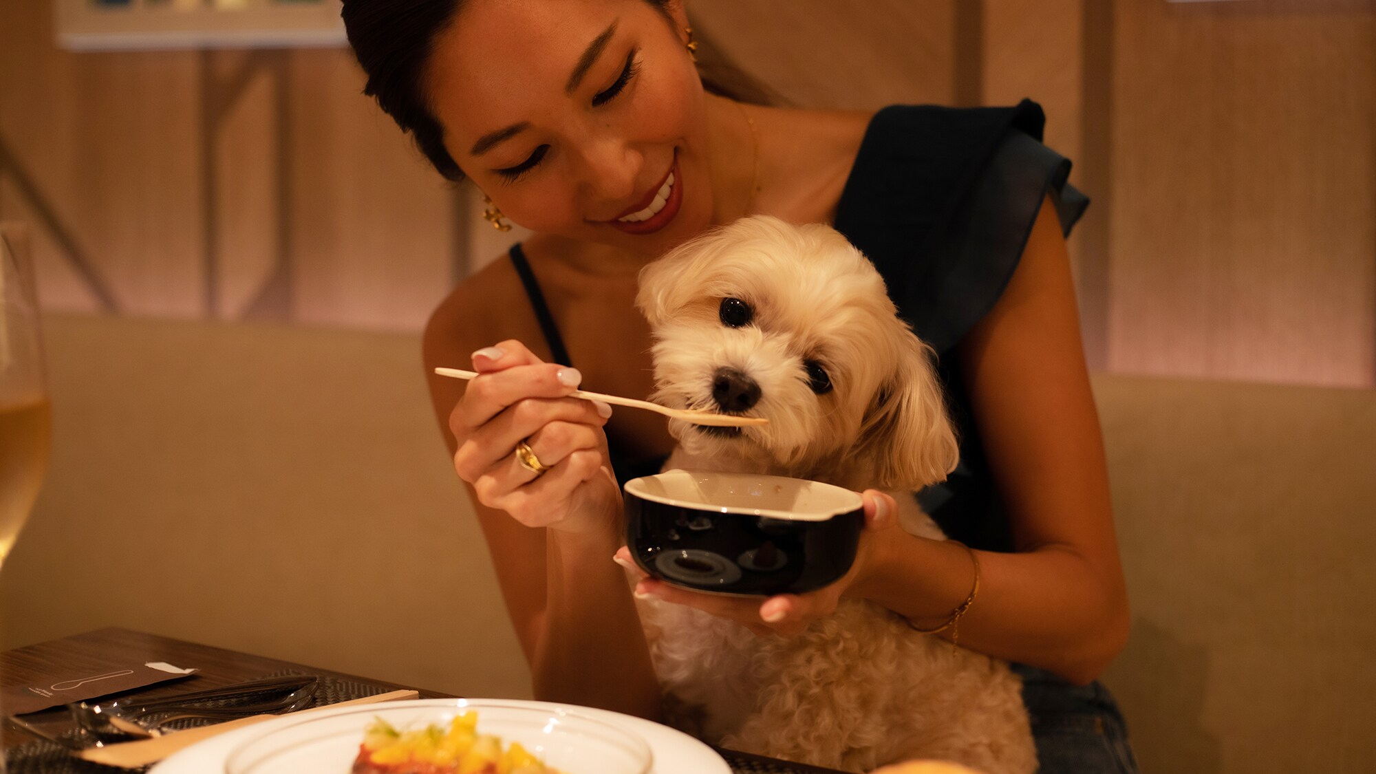 The rice for dogs is also a special menu that is handmade one by one with a commitment to no additives.