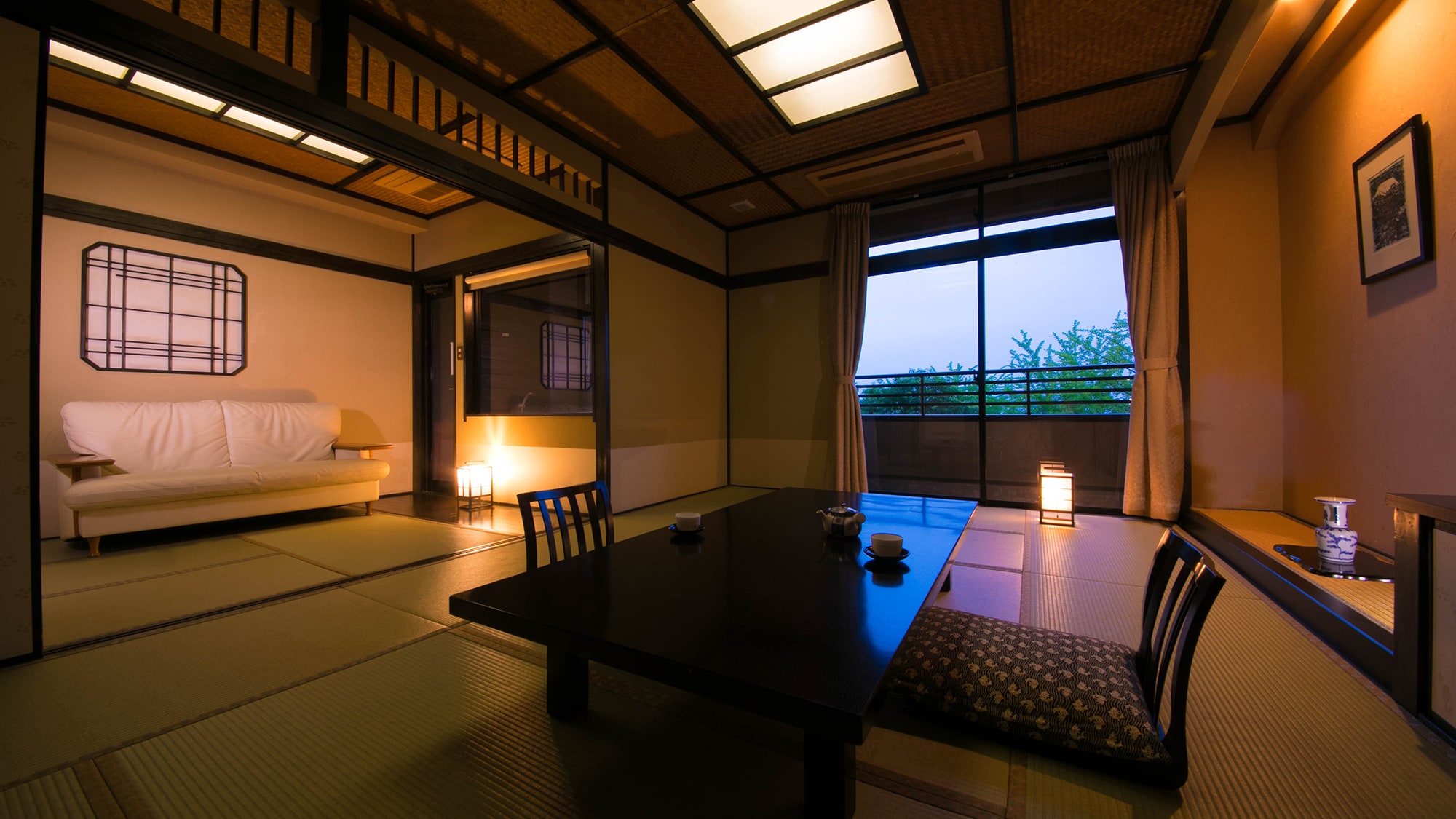 [Dengan pemandian semi-terbuka] Kamar bergaya Jepang 2 kamar