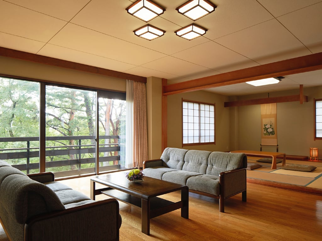 Cottage (89-96 sqm) Kamar & waktu bergaya Jepang; 2 kamar + ruang tamu