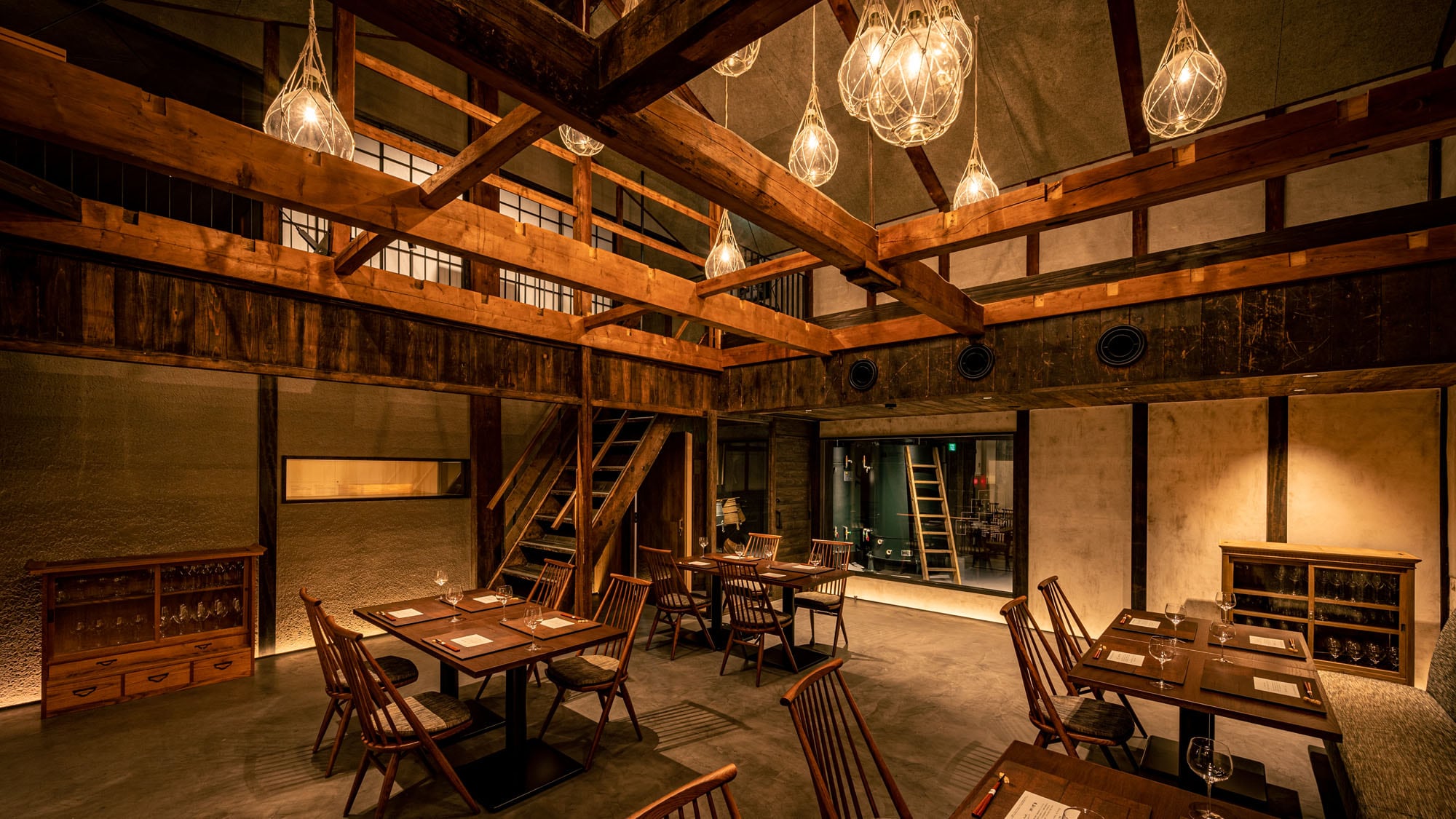 Restaurant "Sakura" which was renovated from the warehouse