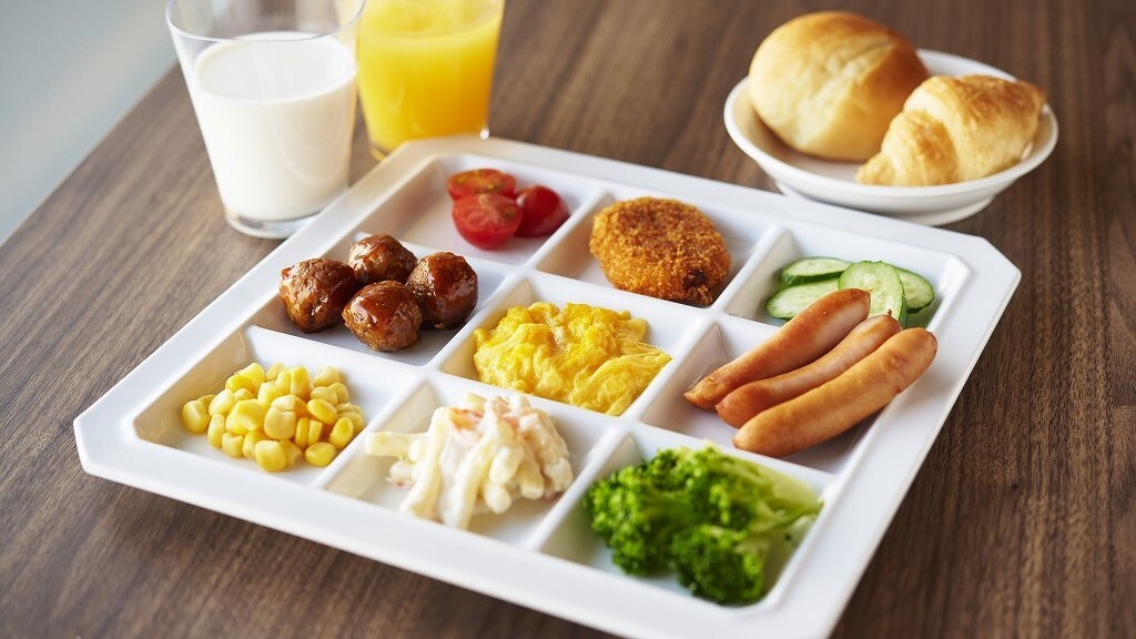 [Breakfast buffet] An example of a Western-style menu