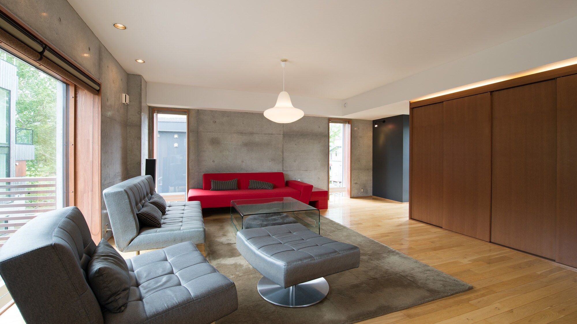 A sophisticated living room like a model room