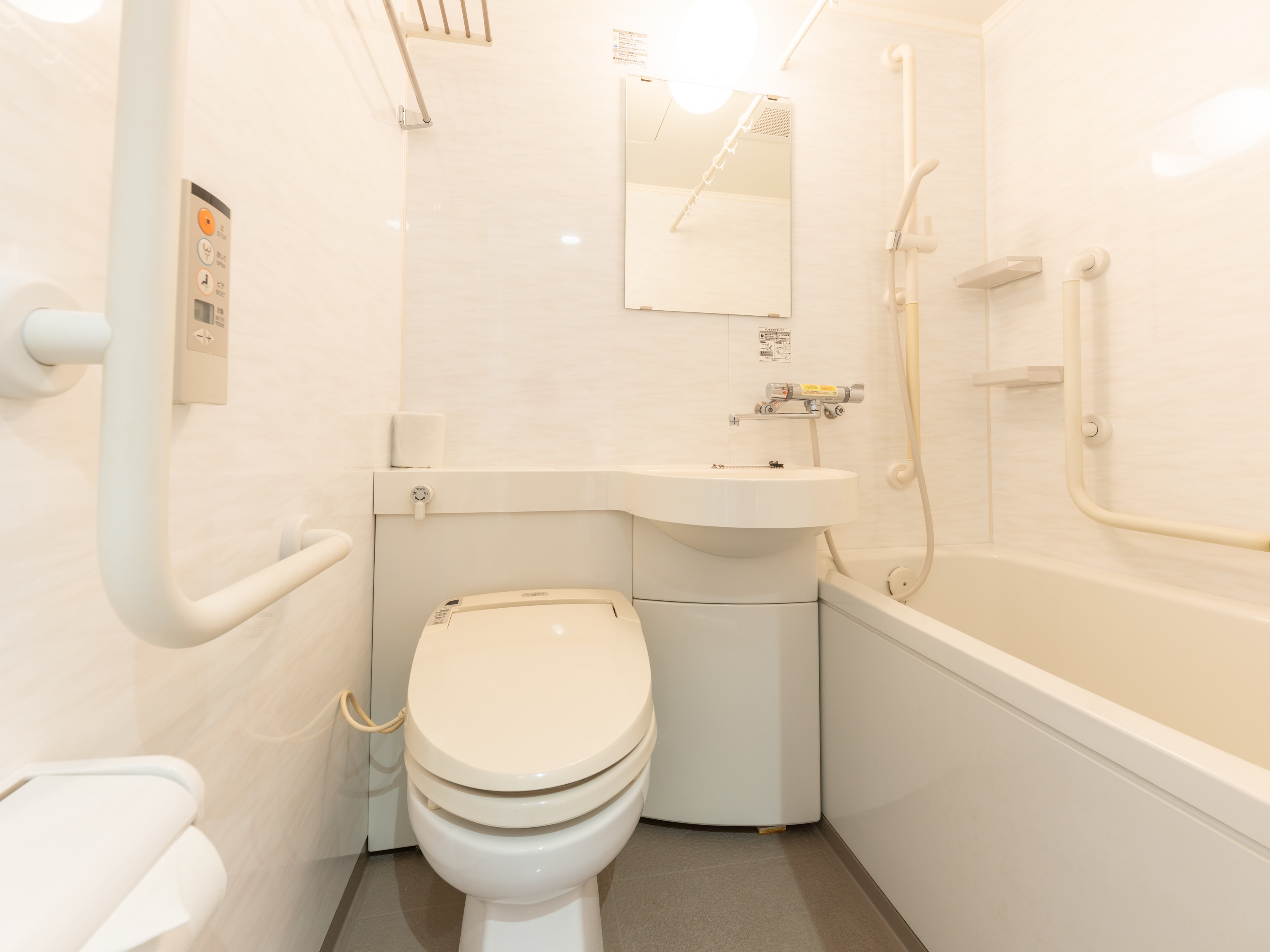 Single room bathroom