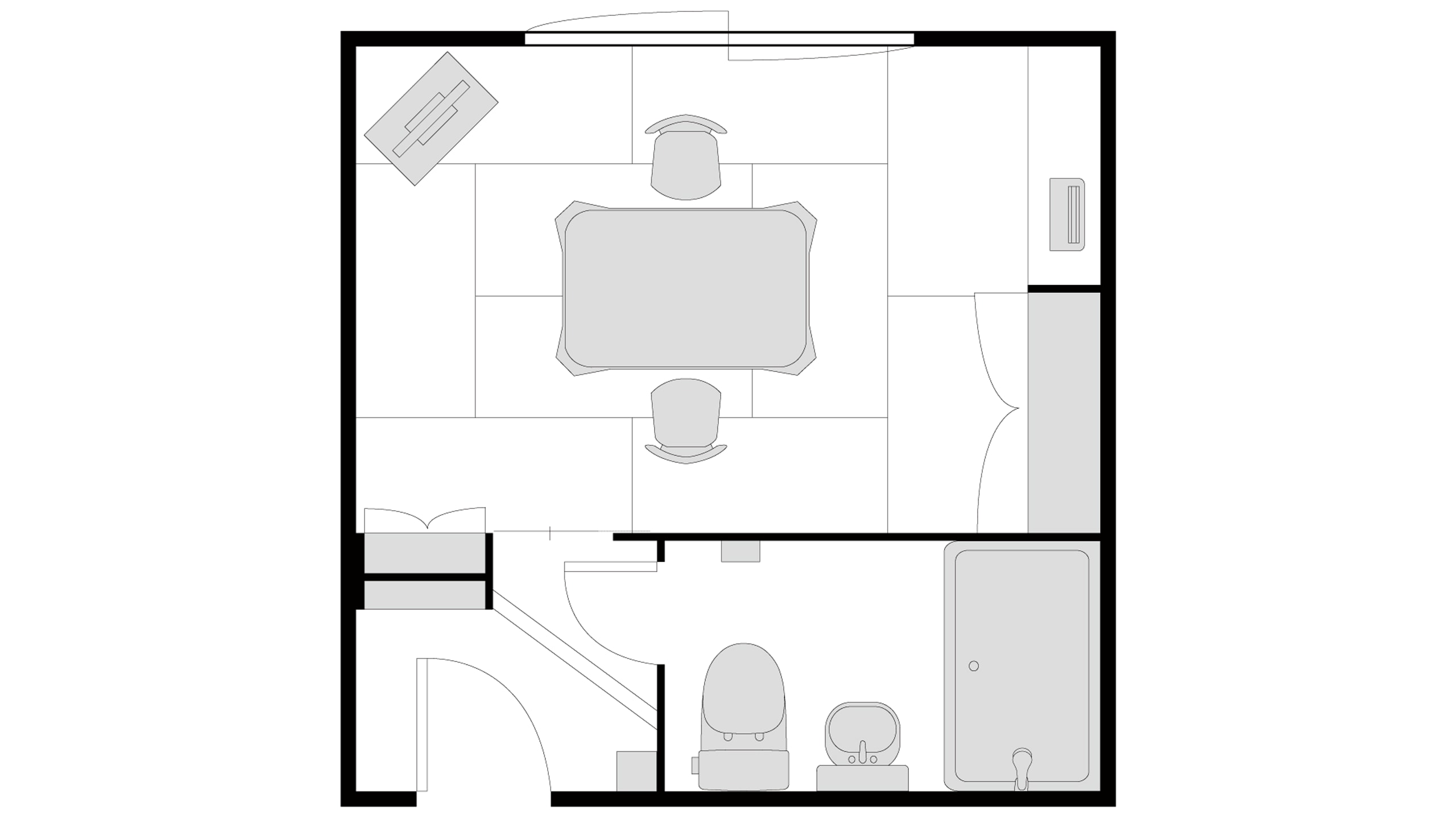 [Non-smoking] ☆Japanese-style room 6 tatami mats (floor plan)