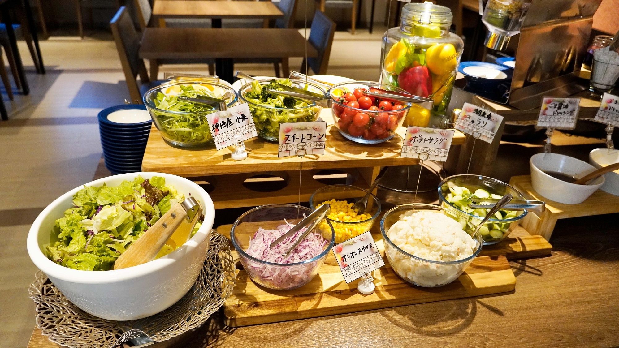 Salad made with local vegetables