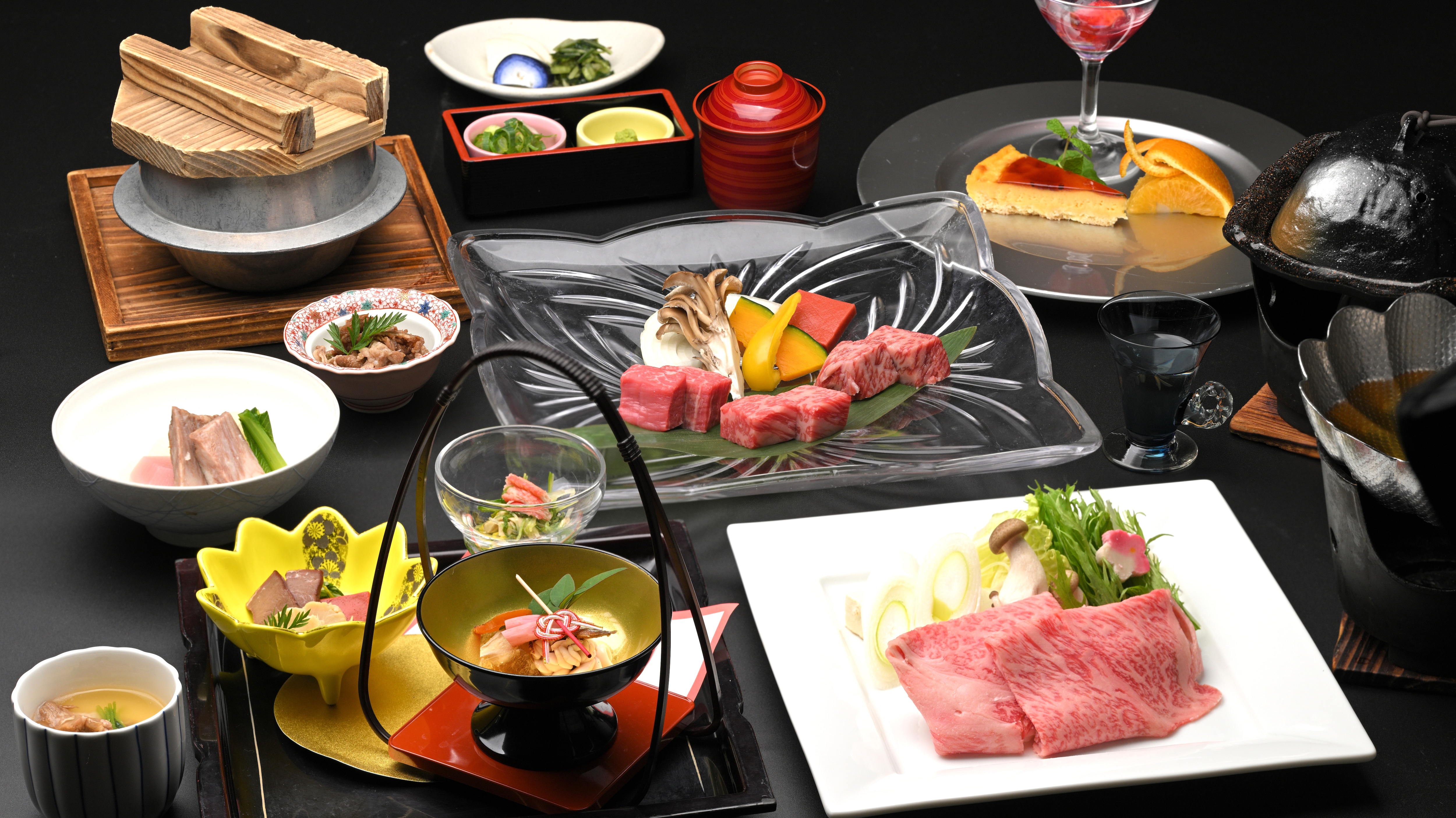 Enjoy creative Omi beef dishes with the "Special Omi Beef Kaiseki" course (winter image)