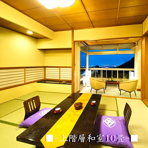 [Upper floor ◇ Guest room] [10 tatami mats + 2 tatami mats] (* example)