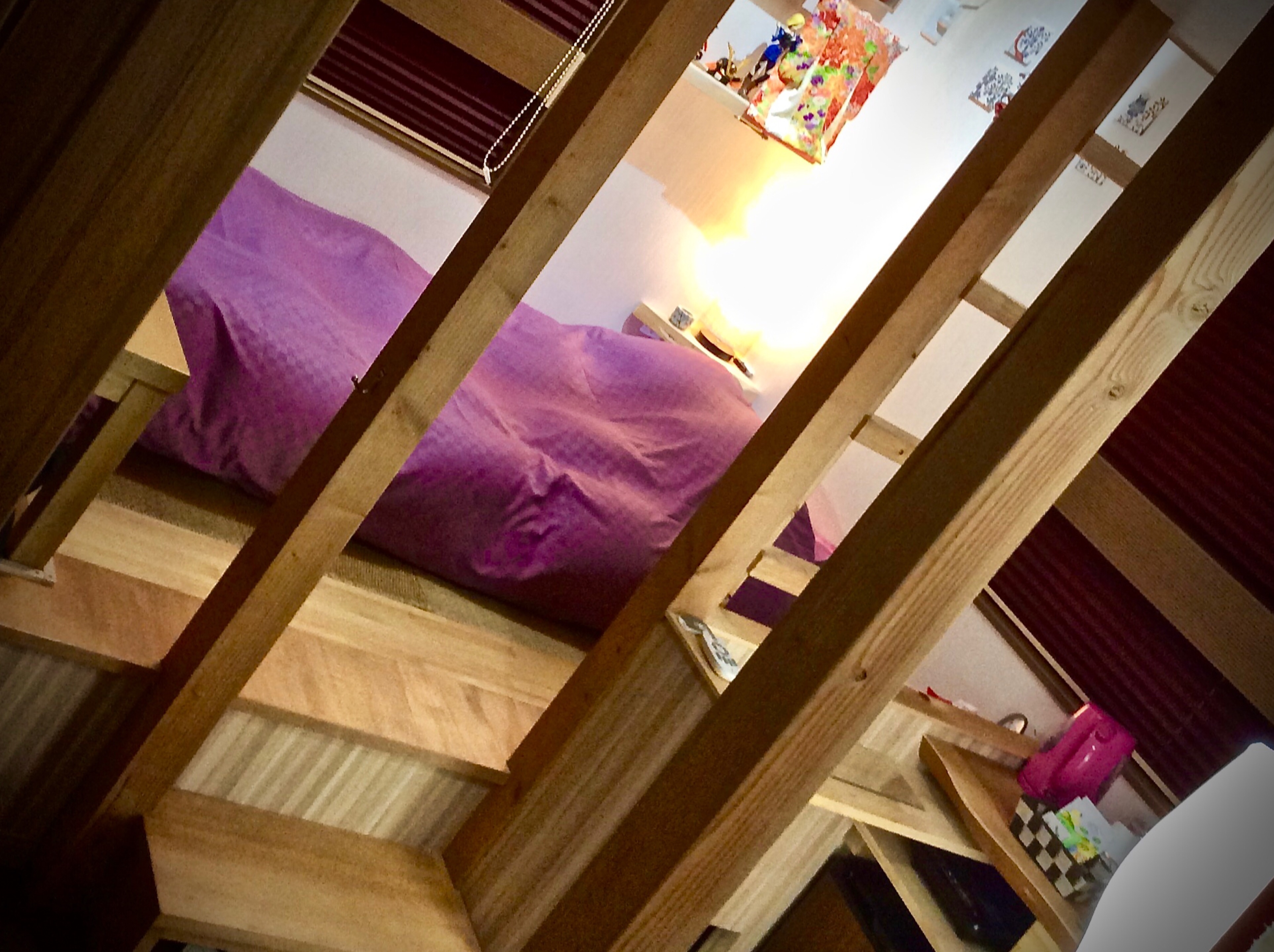BeniAka-Ma: Room 201: Tatami room with raised floor (futon bed): Living room