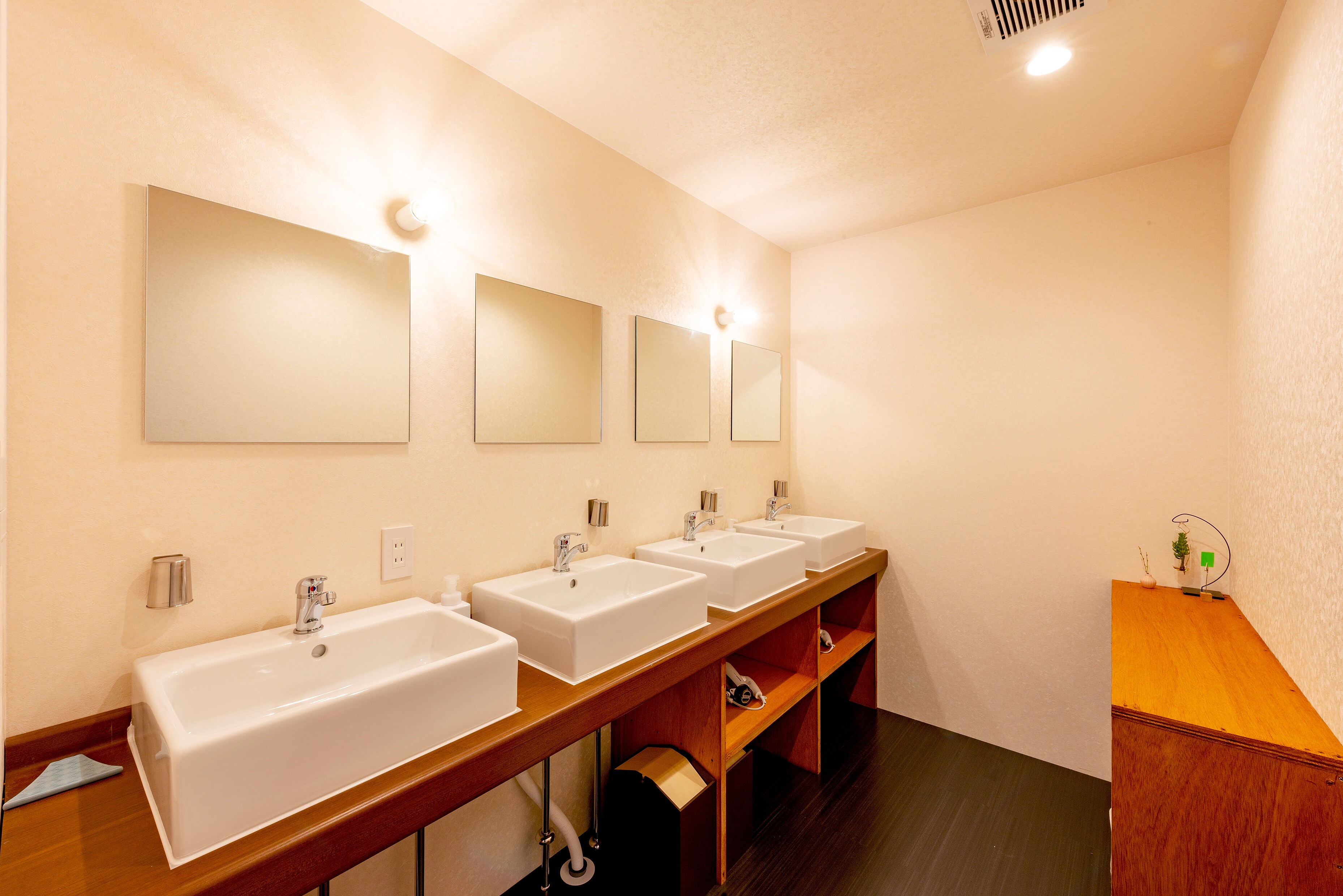 Shared powder room