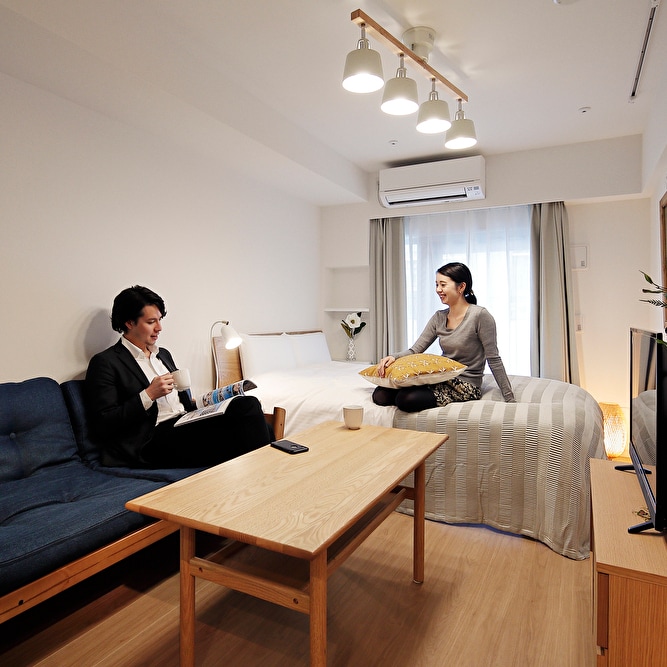 [Double Room] Room with 1 double bed and 1 sofa bed
