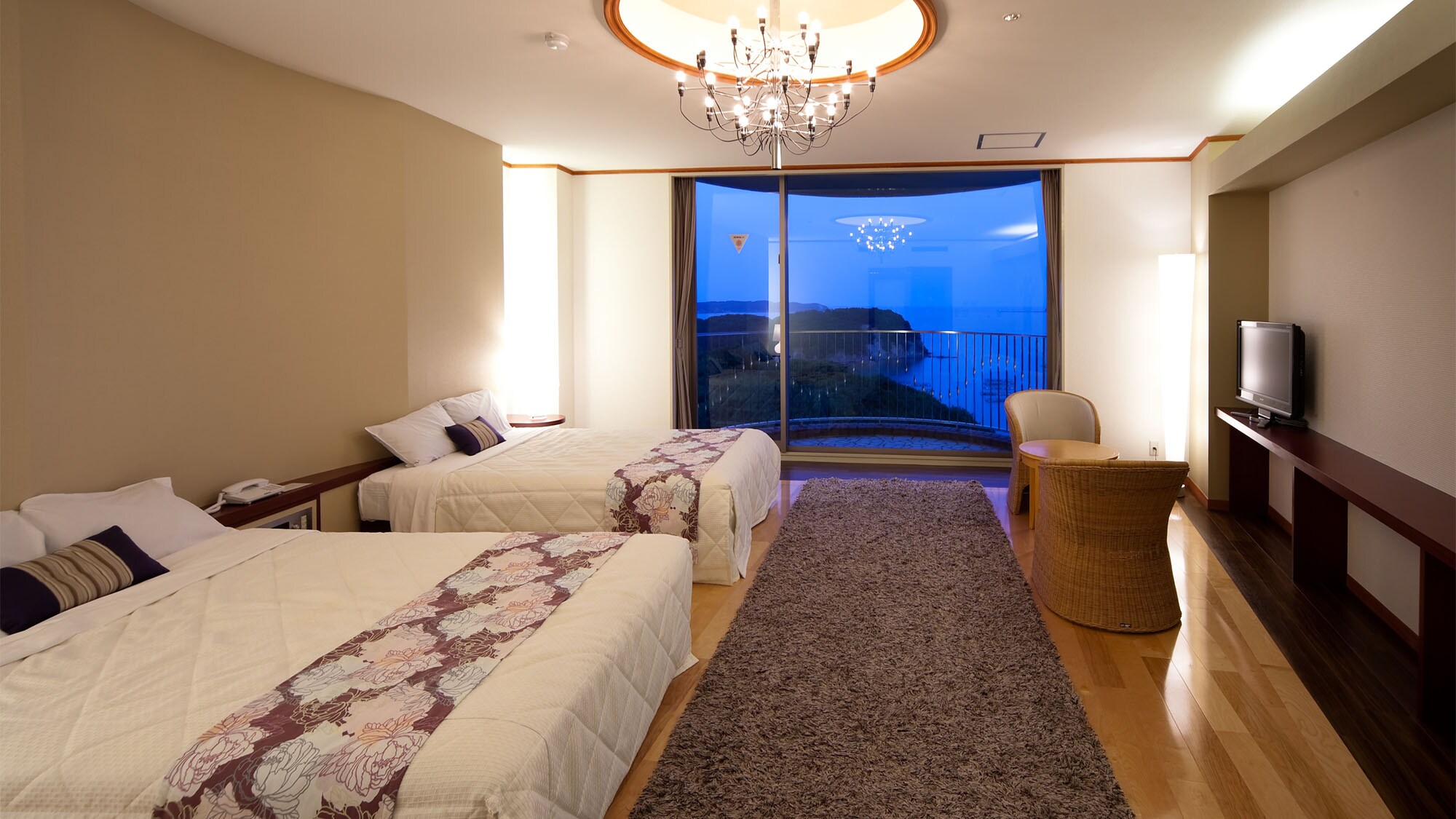 ◆【Bên bờ biển】Phòng kiểu Tây (DX twin) 52m2 Sức chứa: 2 người ◇Không hút thuốc◇ (1)