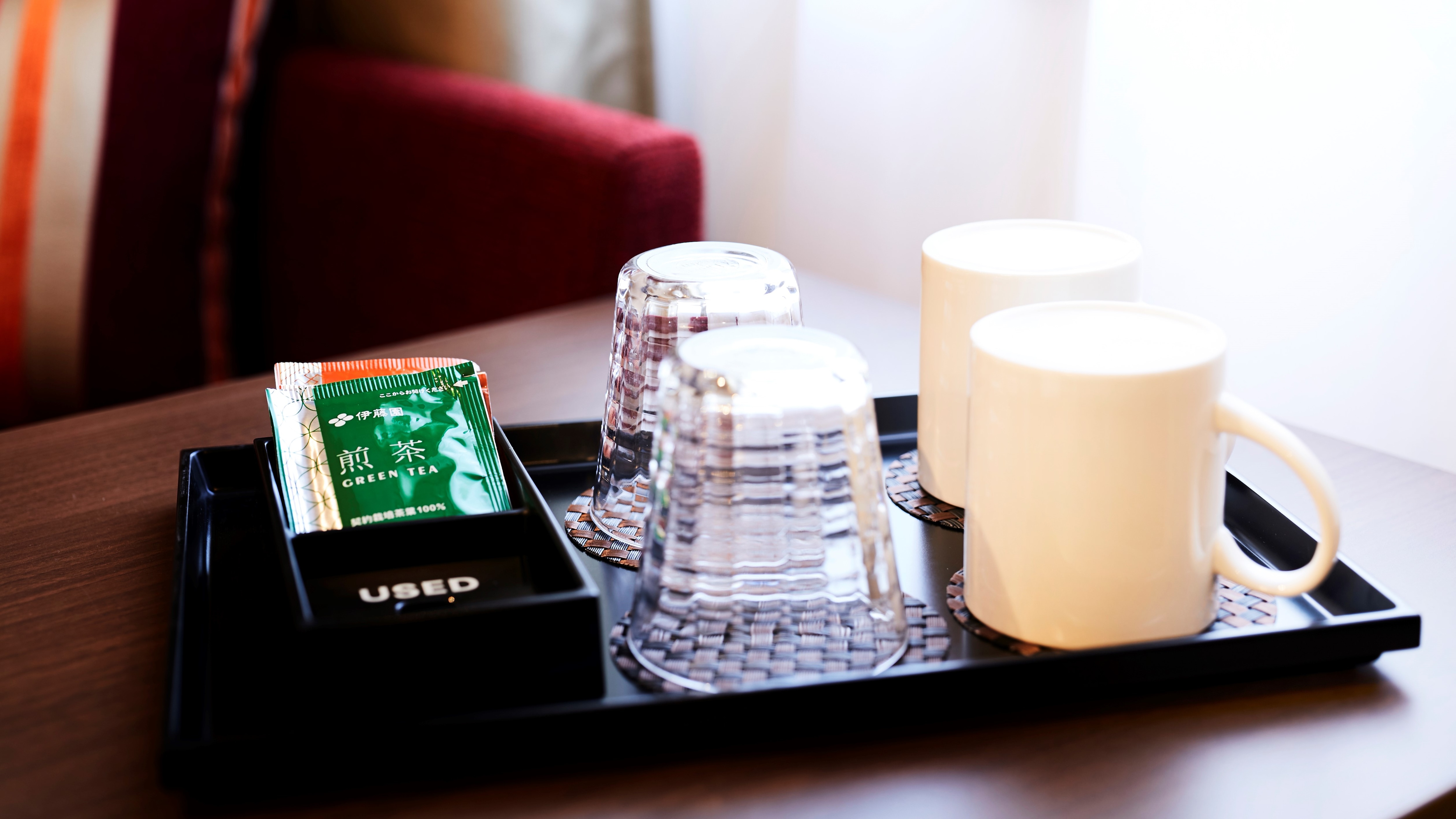 [Tea set] All guest rooms are equipped with a tea set and electric kettle.