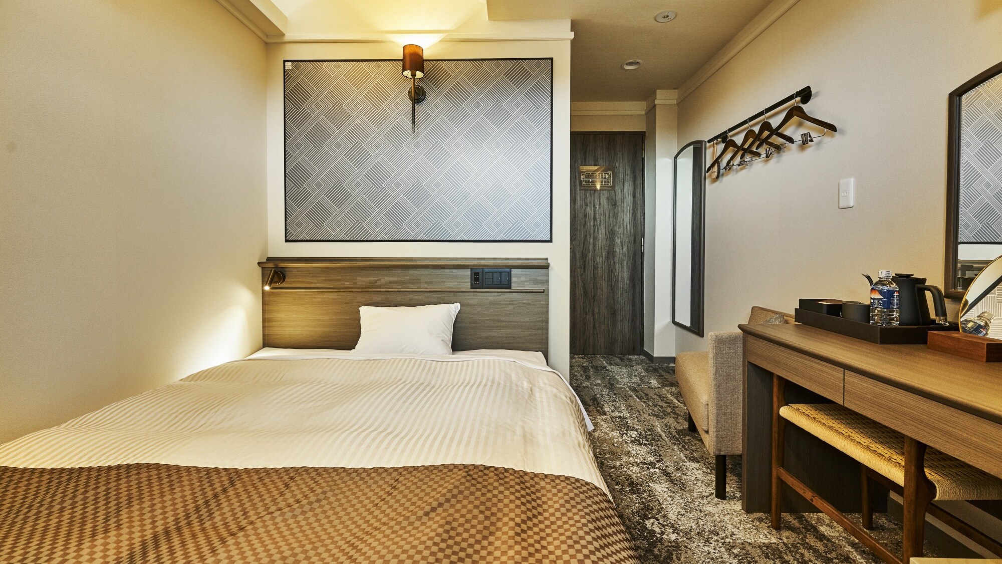 E-type Western-style double room [unit bath + open-air bath]
