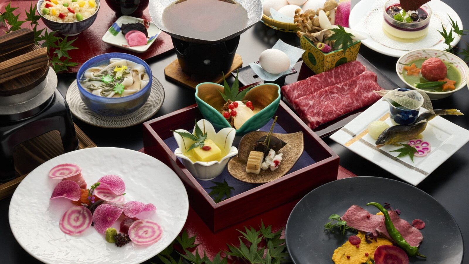 半包間餐廳「Taninochaya」的菜色範例
