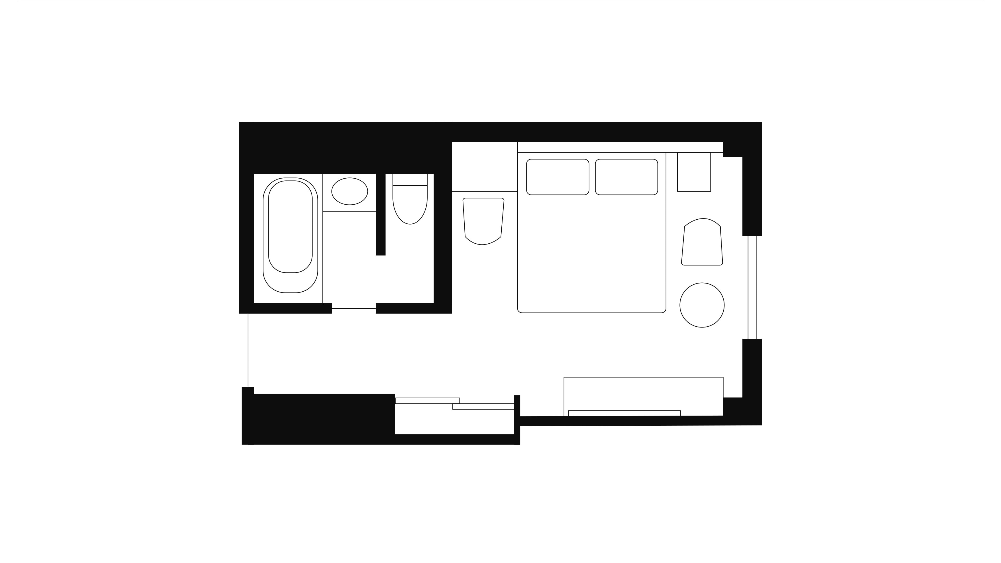 Floor plan: Executive floor semi-double