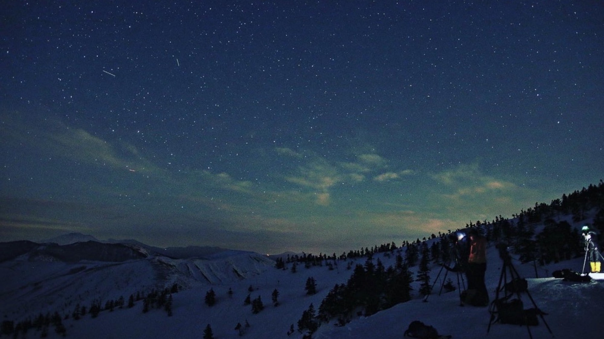 ・[景色] 志賀高原空氣清新，可以欣賞美麗的星空。就像身處太空一樣！