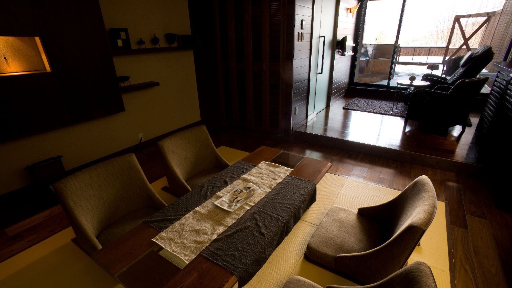 ◆【帶露天浴池】日西合璧的房間/鄂霍次克是一個浪漫的休閒空間。