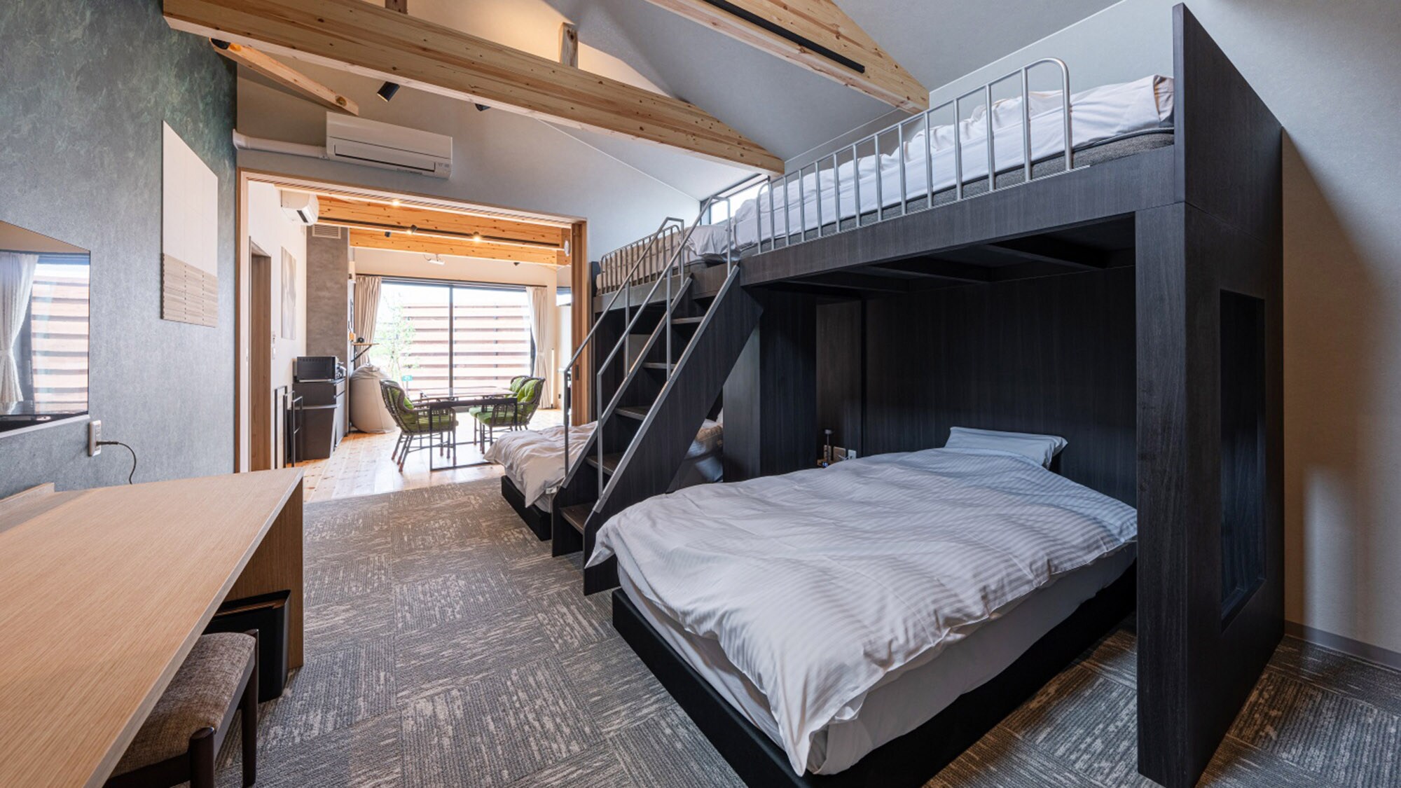 ・[4 tempat tidur, area pribadi] Hingga 5 orang dapat menginap jika Anda memasang tempat tidur lipat.