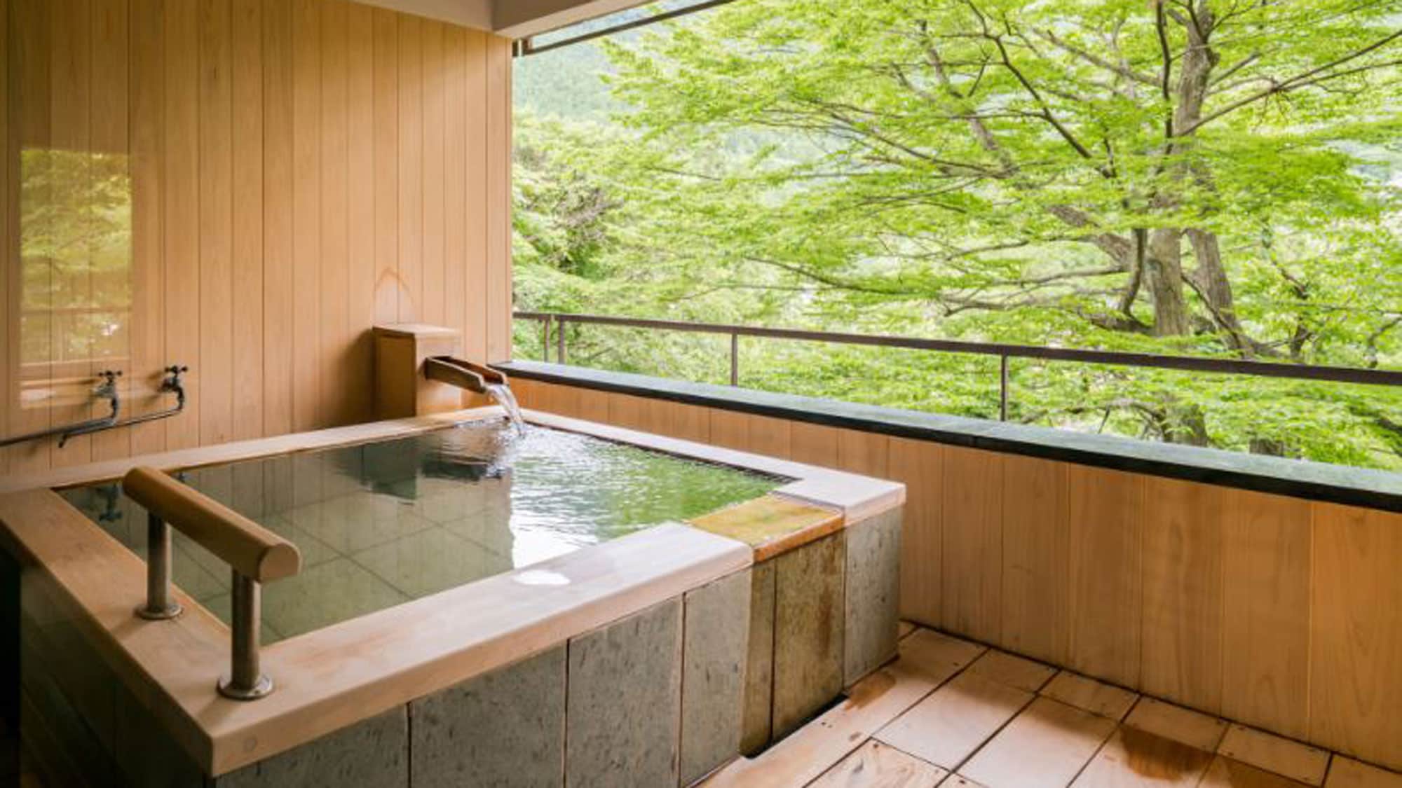 《Renewed in March 2016》 [Kashotei, Five-star Concept Rooms: Mori, Wafu, Nami (with open-air bath)]
