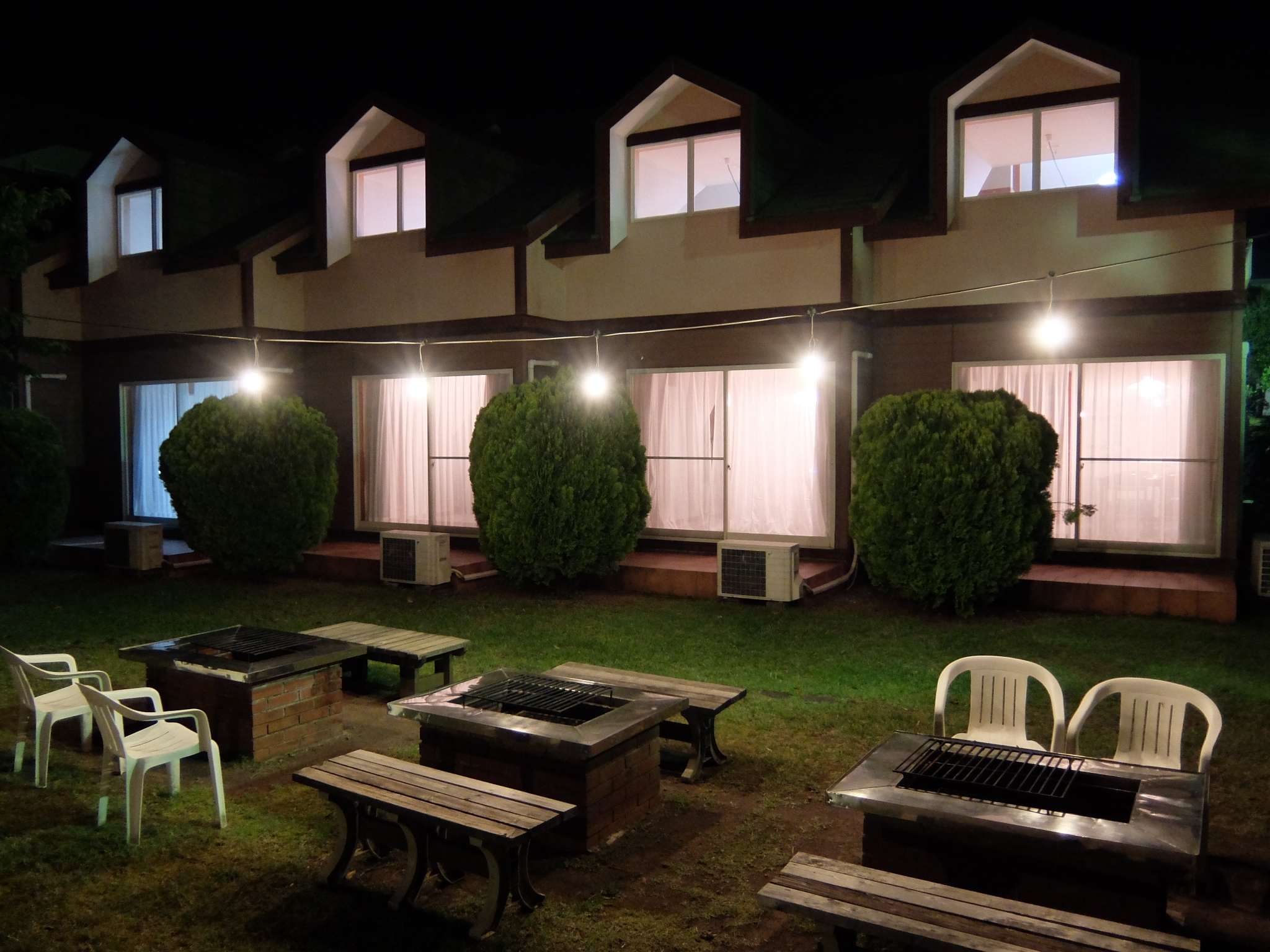 Shared BBQ space in the adjacent building exterior