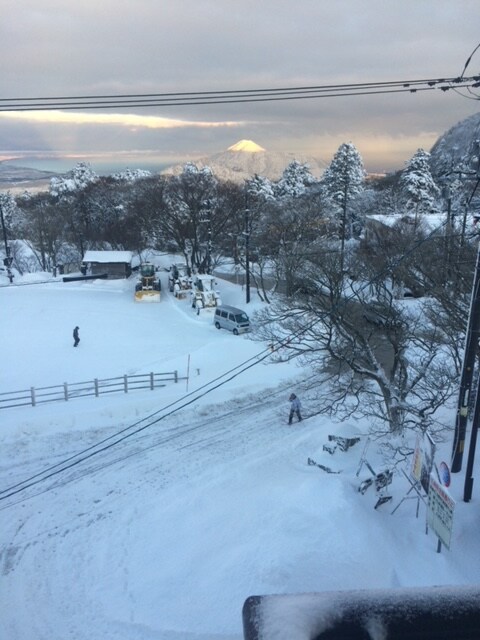 Winter scenery of Mt. Daisen