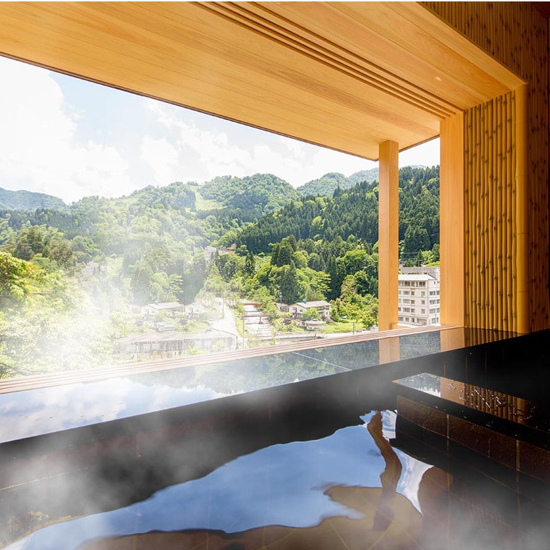 [Room with open-air bath] View