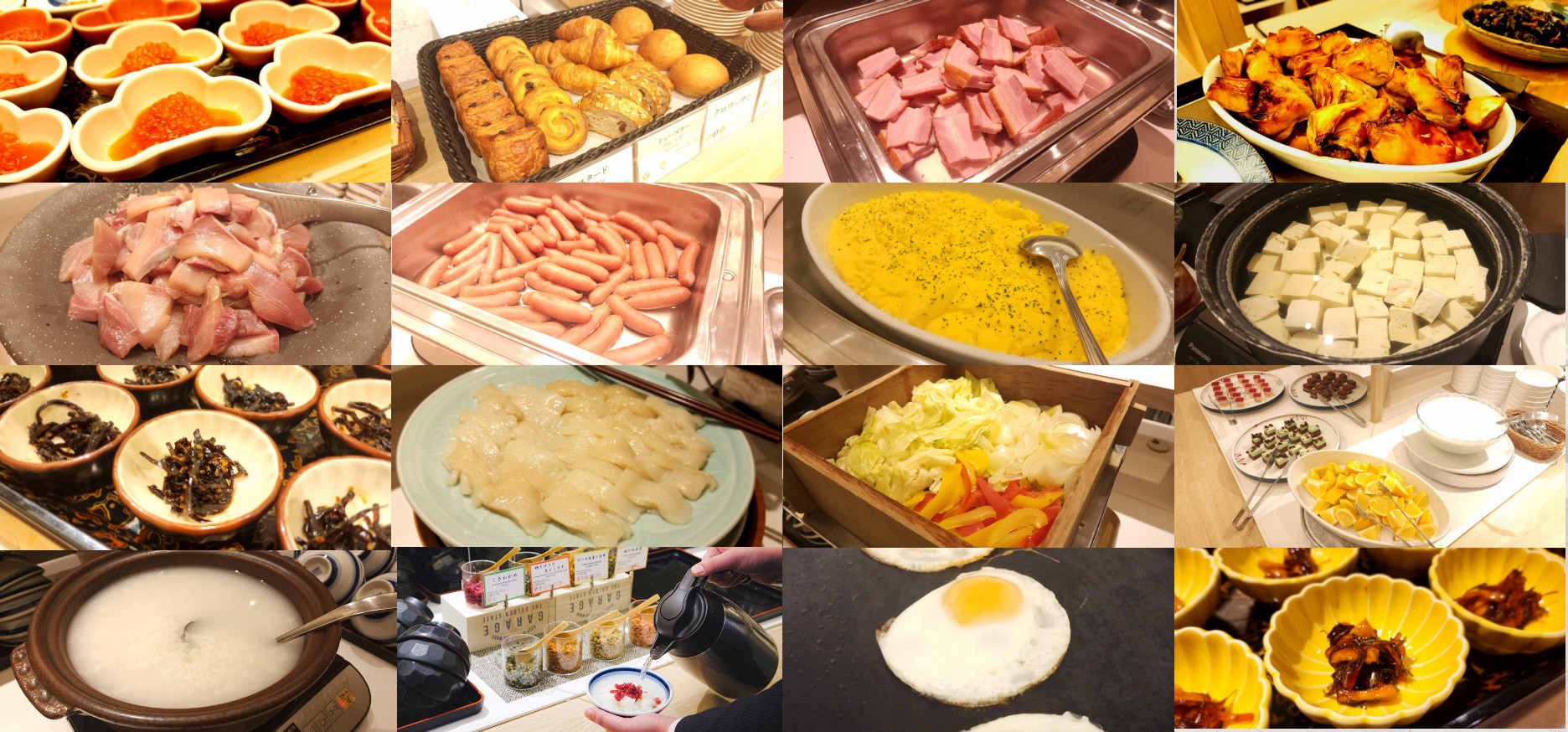 【조식 뷔페】라인업(일부)