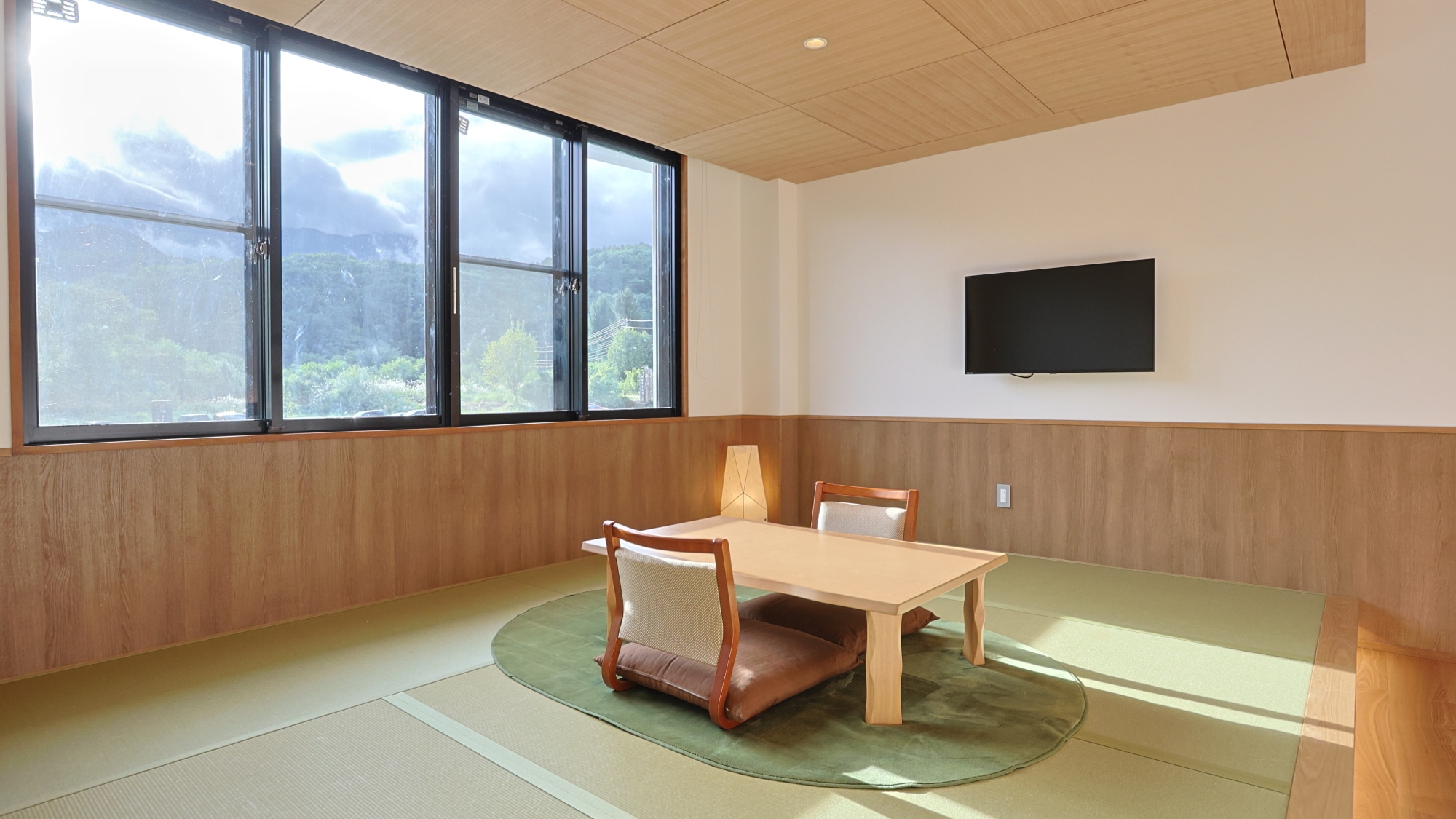 ■ [Special Japanese-Modern Room with Semi-Open-Air Bath] Panoramic View of Mt. Ontake / 55 sq m / Up to 6 people